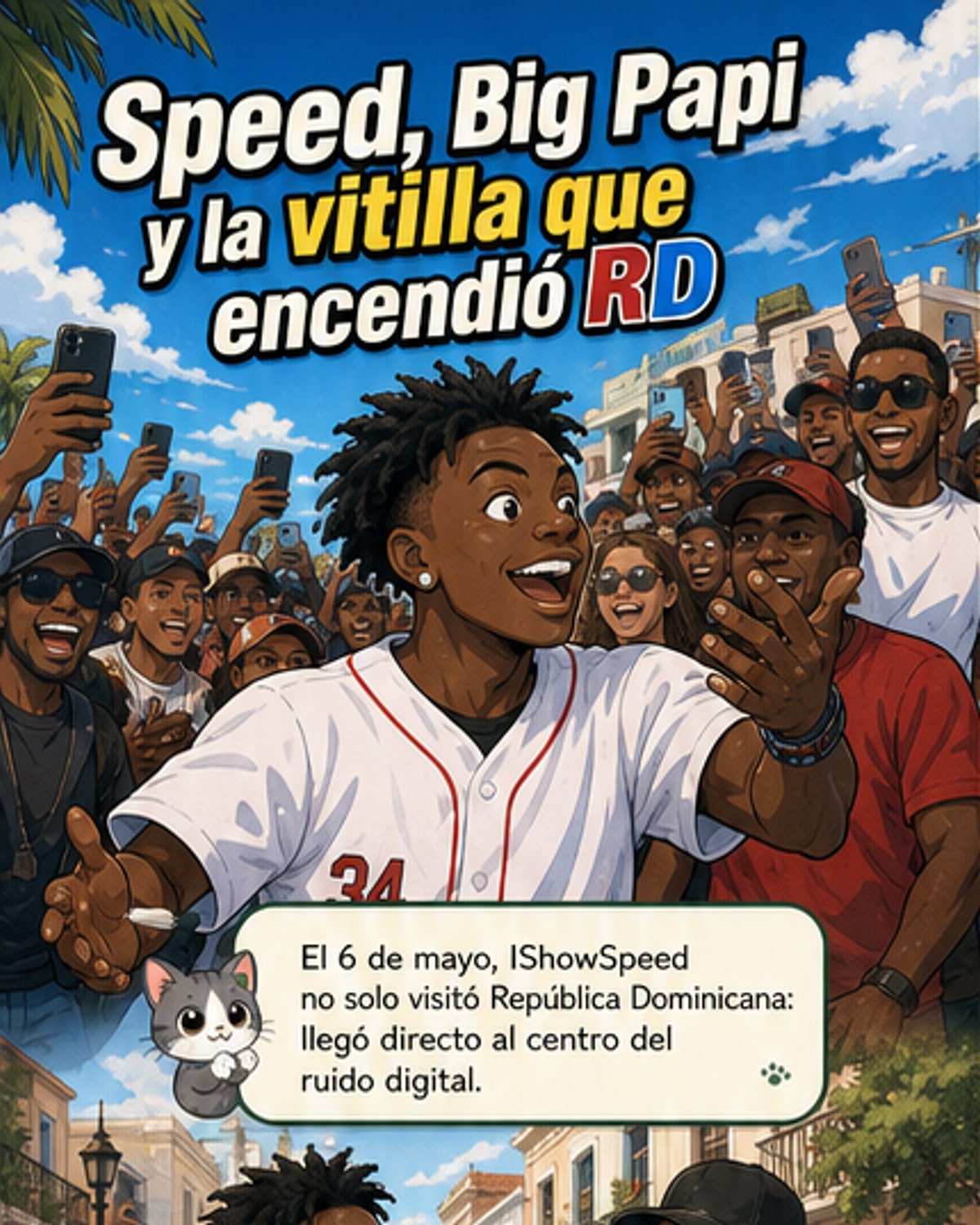 David Ortiz enseña vitilla a IShowSpeed