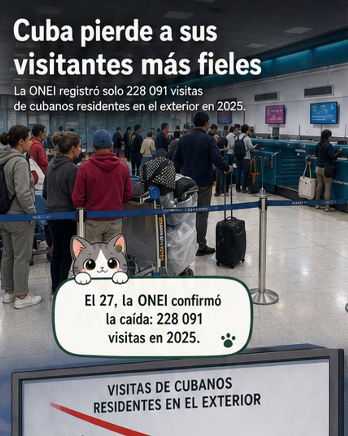 Cae a mínimos el retorno de cubanos al país