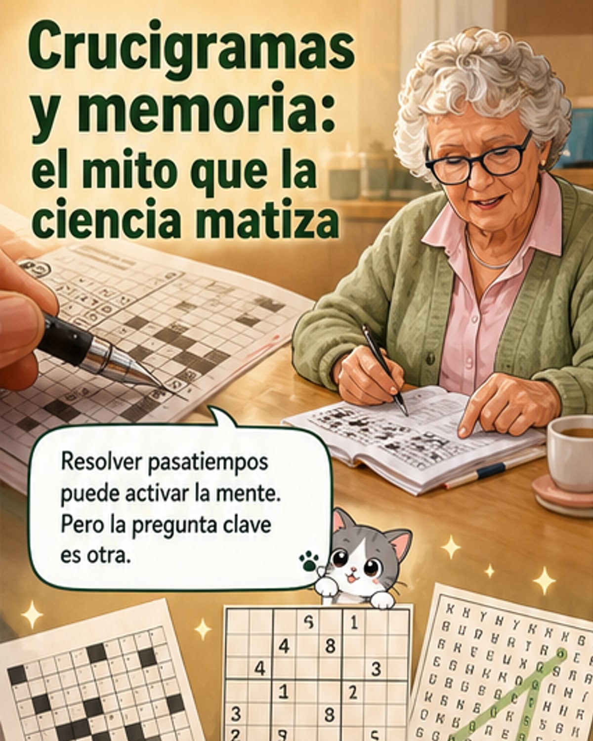 ¿Los crucigramas protegen el cerebro?