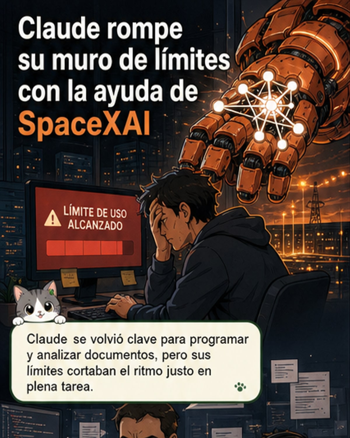 Anthropic supera límites de Claude con SpaceX