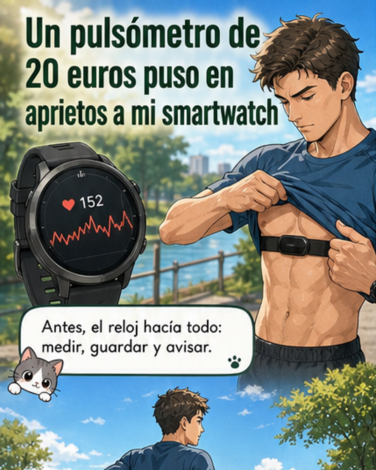 Una banda de pecho de 20 € supera a mi smartwatch