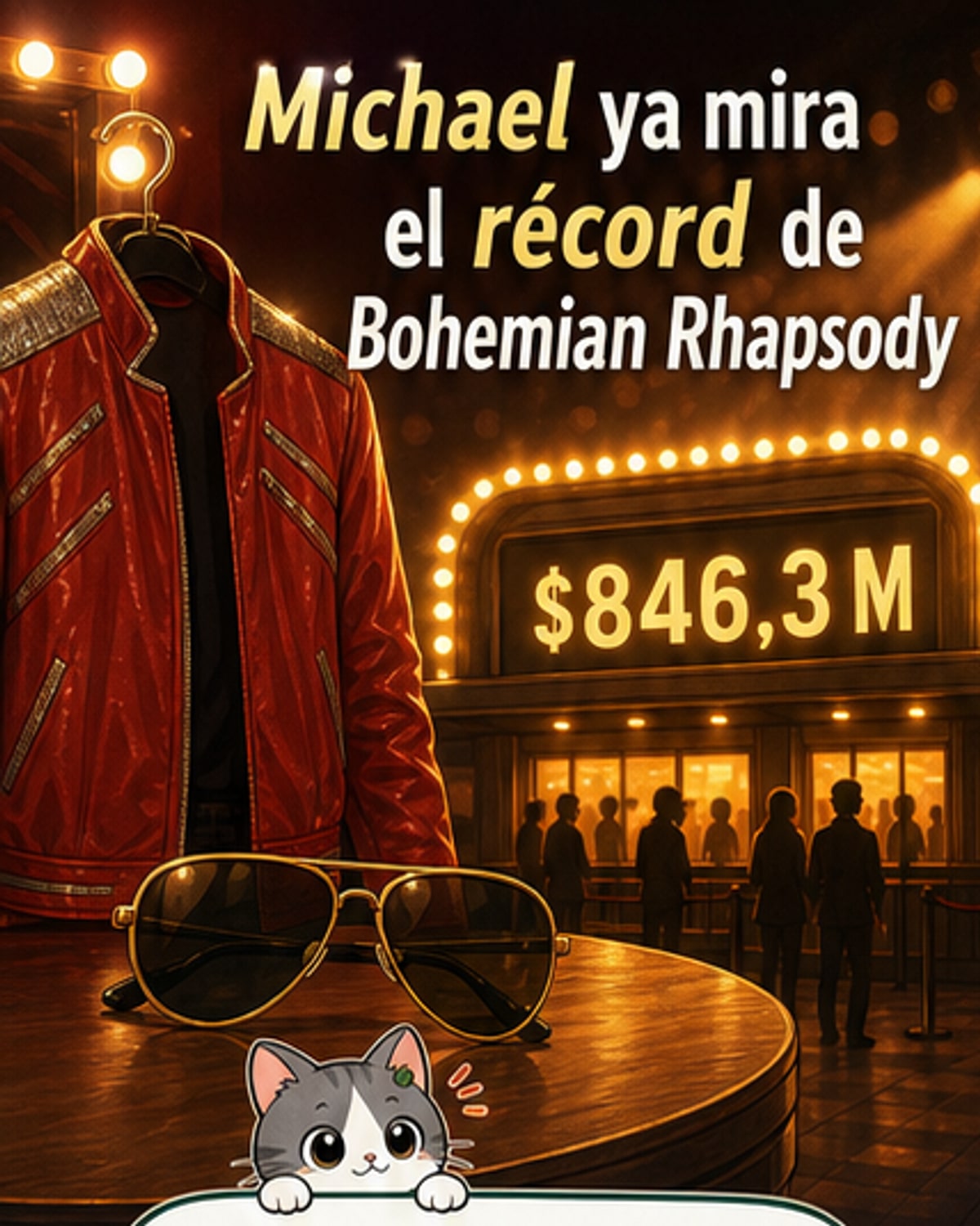La película de Michael Jackson reta al récord de taquilla