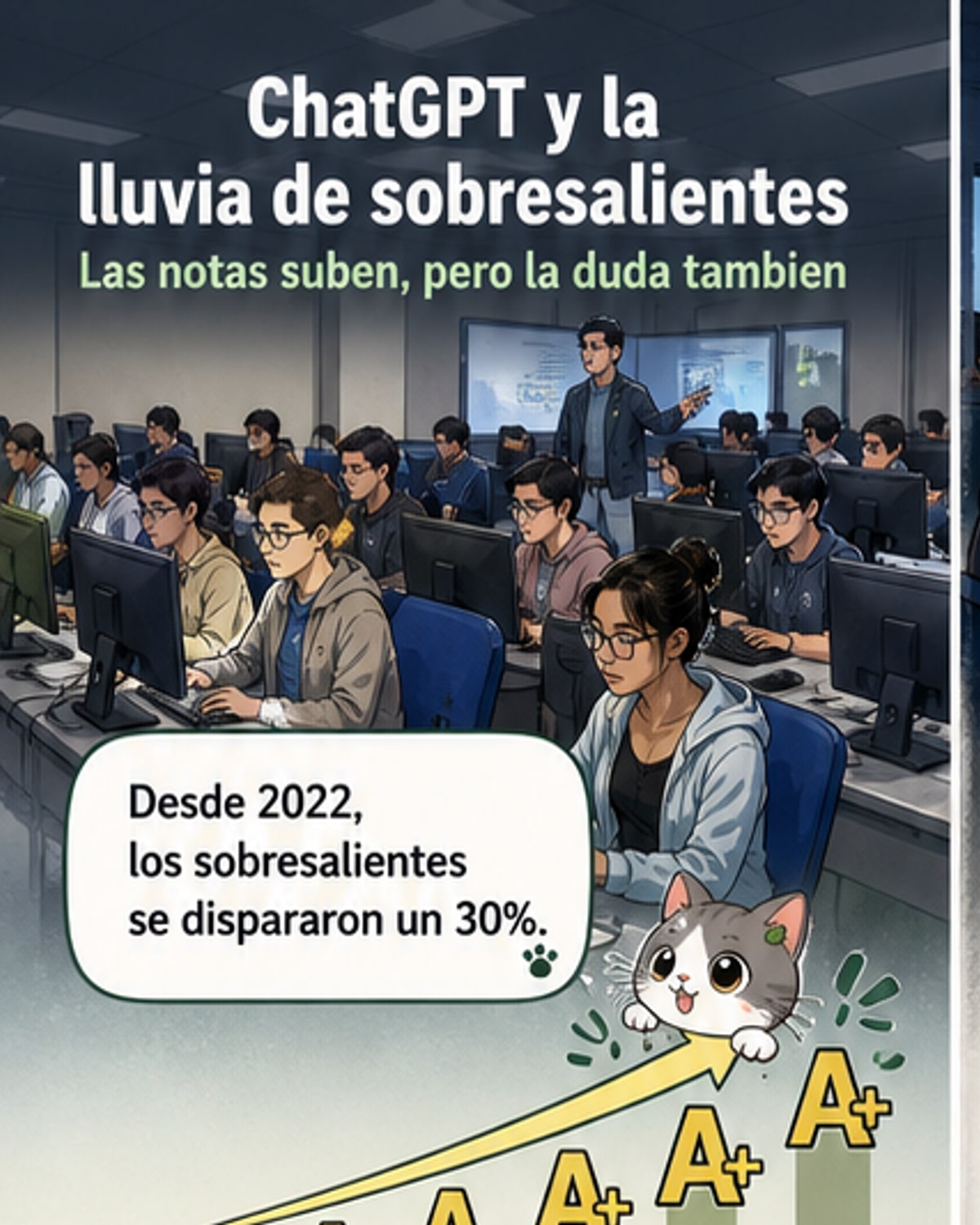 ¿La culpa de los sobresalientes es ChatGPT?