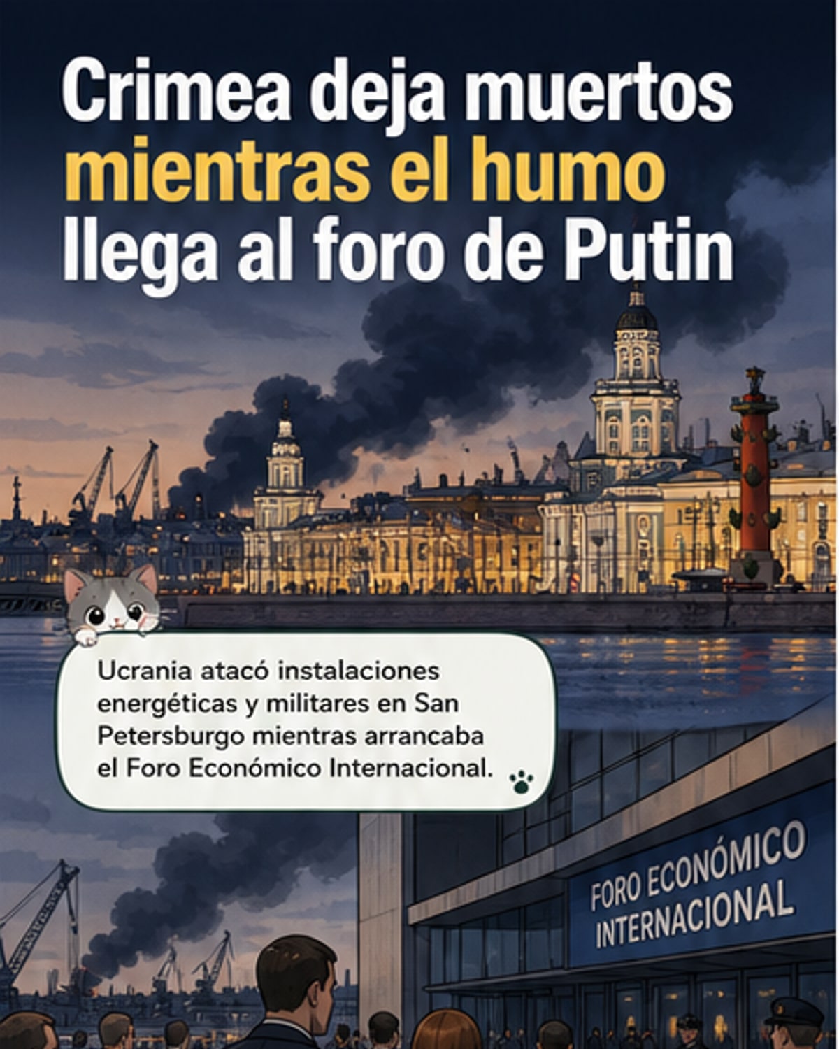 Ucrania ataca Crimea y San Petersburgo