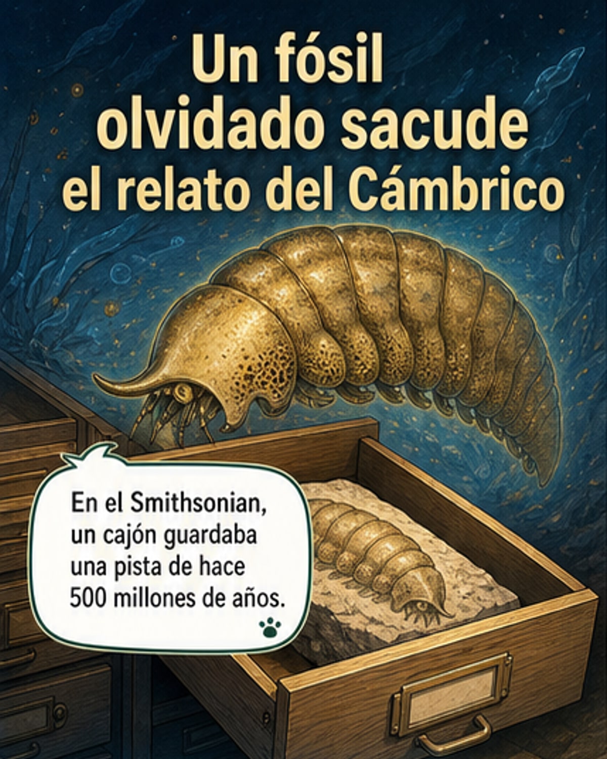 Un fósil olvidado cambia la historia evolutiva