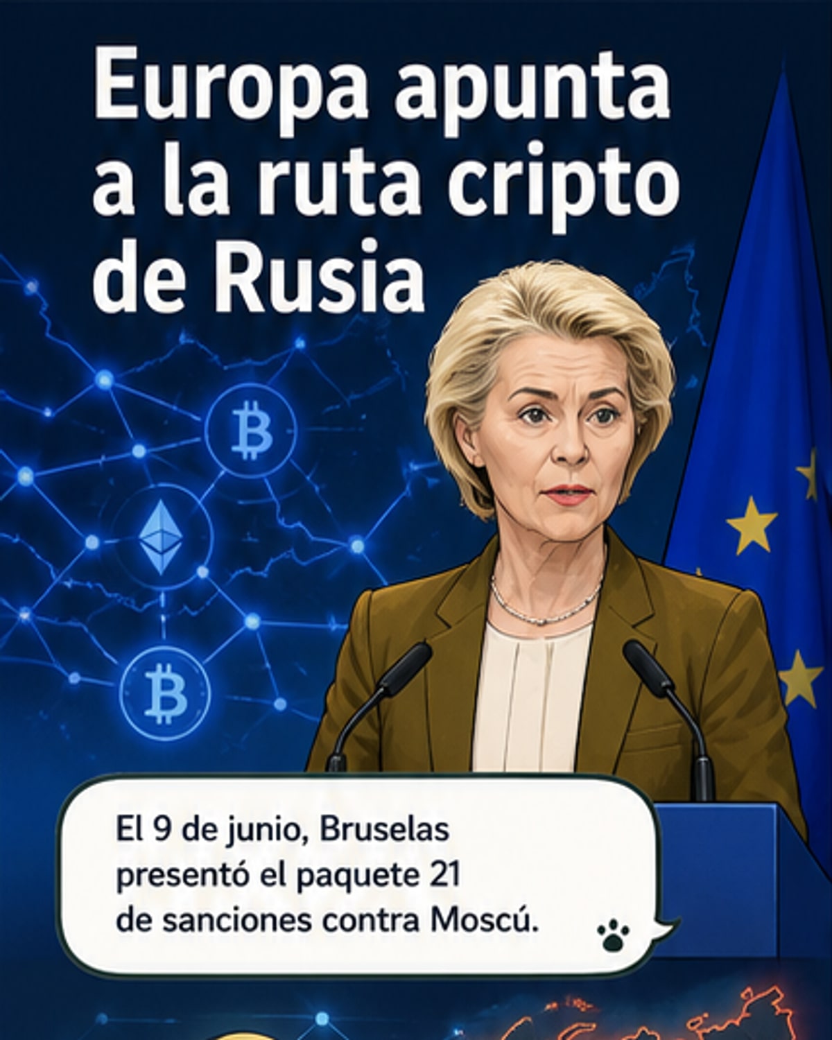 La UE apunta al ecosistema cripto que ayuda a Rusia