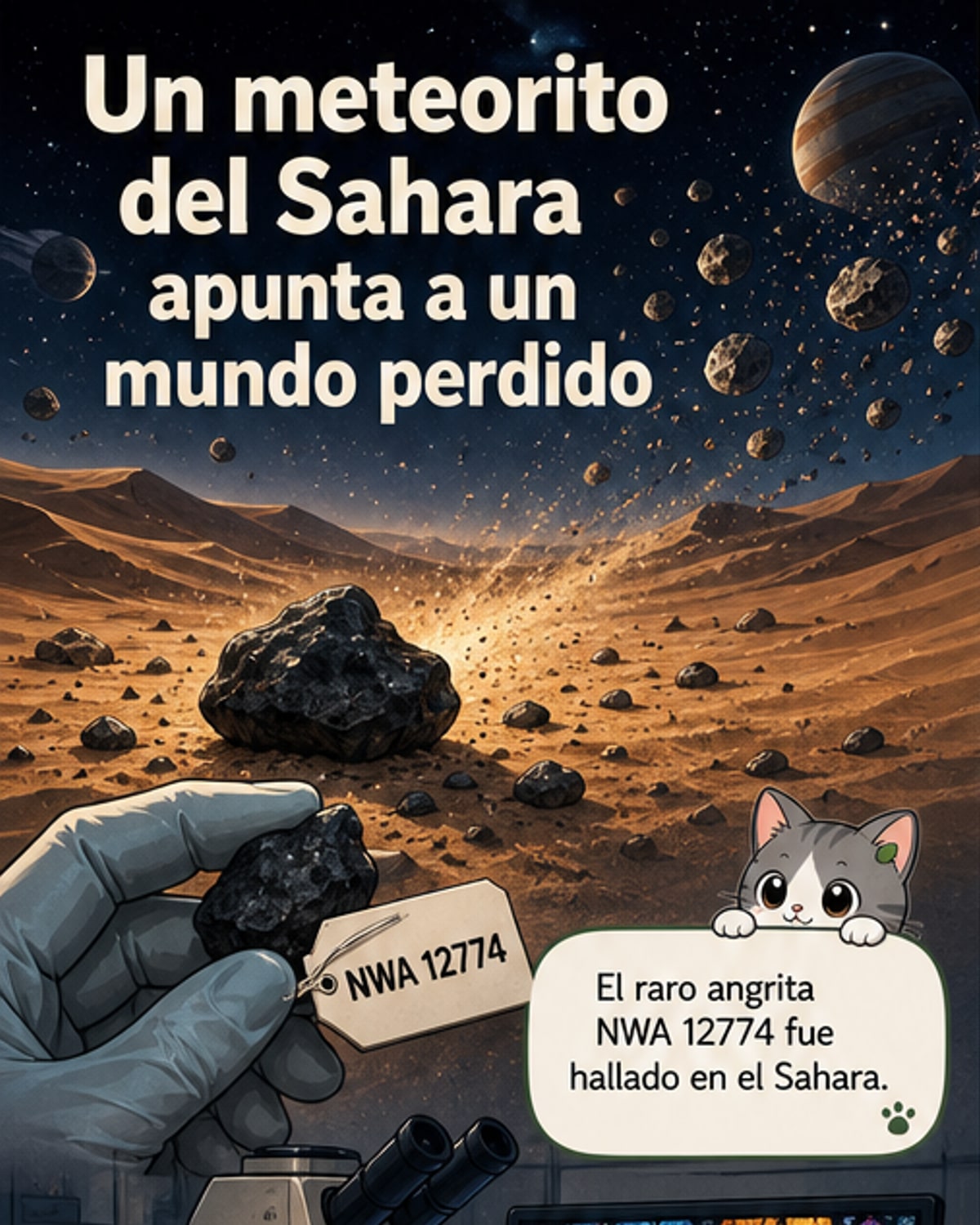 Un meteorito revela un mundo perdido