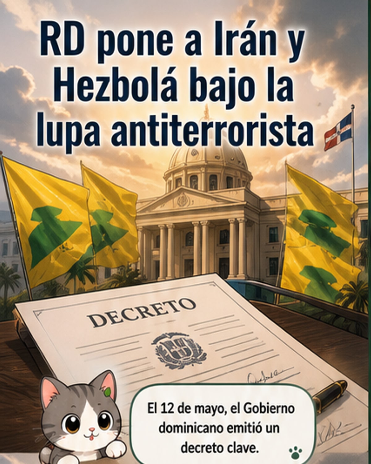 RD incluye a Irán y Hezbolá como terroristas
