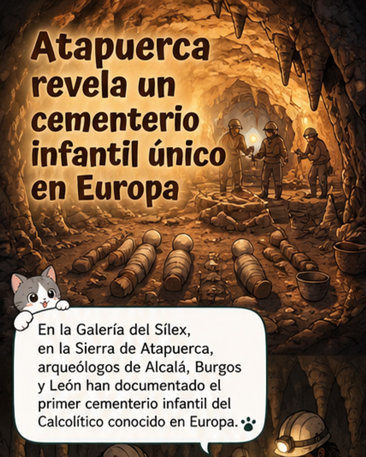Descubren primera necrópolis infantil del Calcolítico en Europa