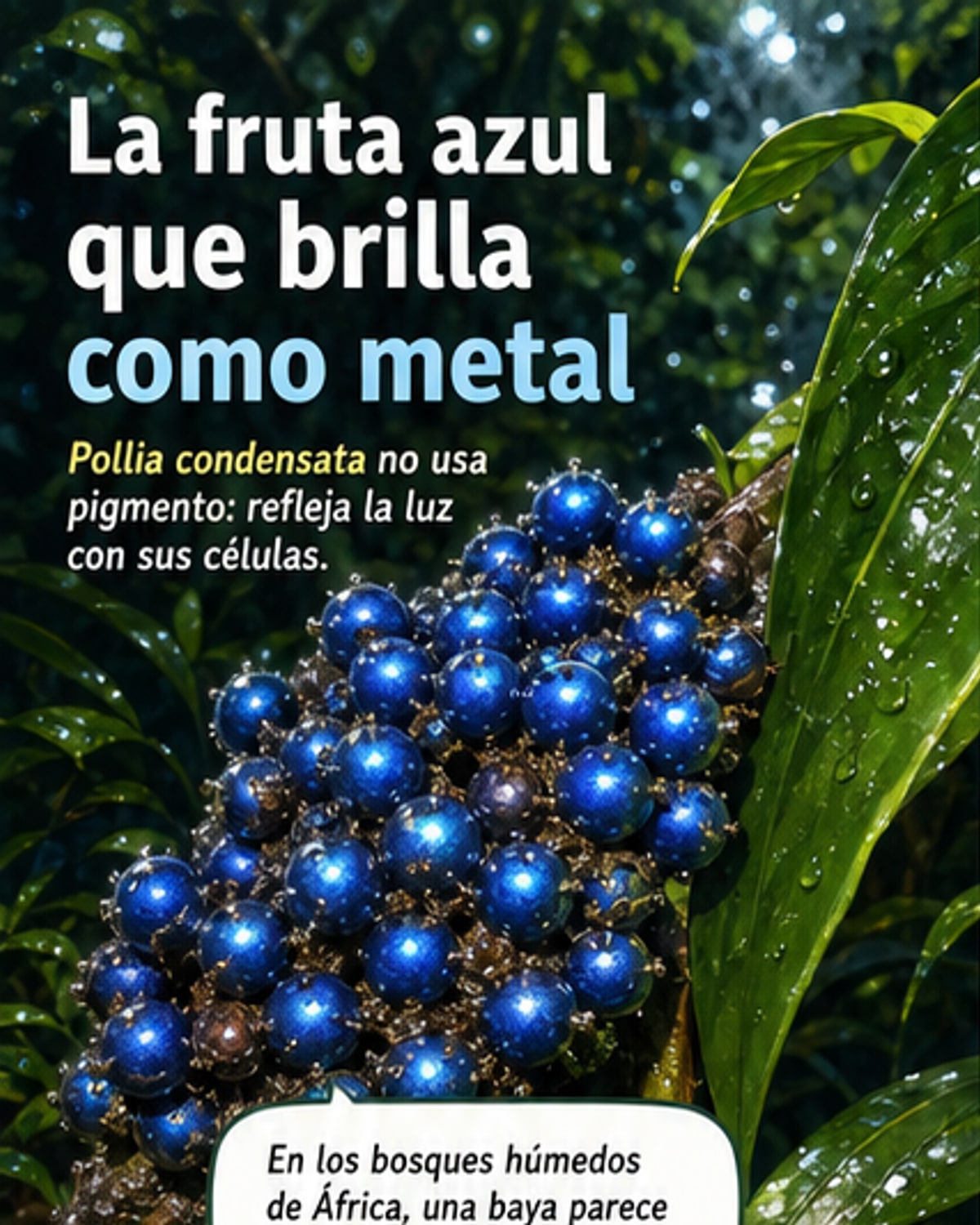 El fruto que brilla como metal