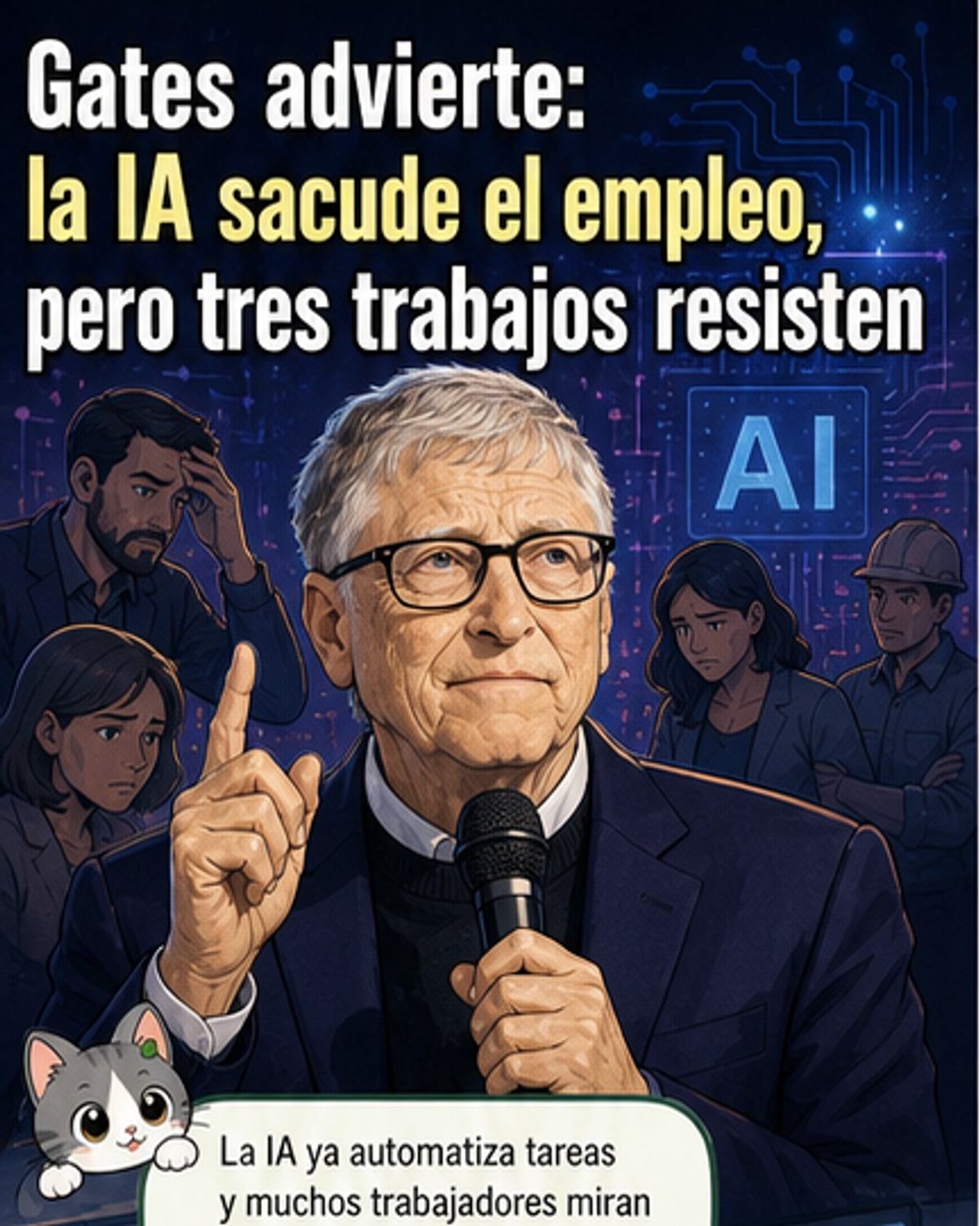 Bill Gates: estos trabajos resistirán a la IA