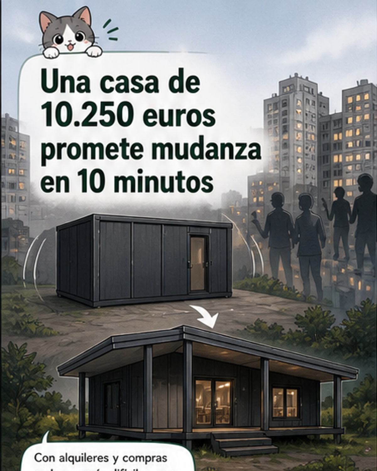 Una casa por 10.250 euros lista en 10 minutos