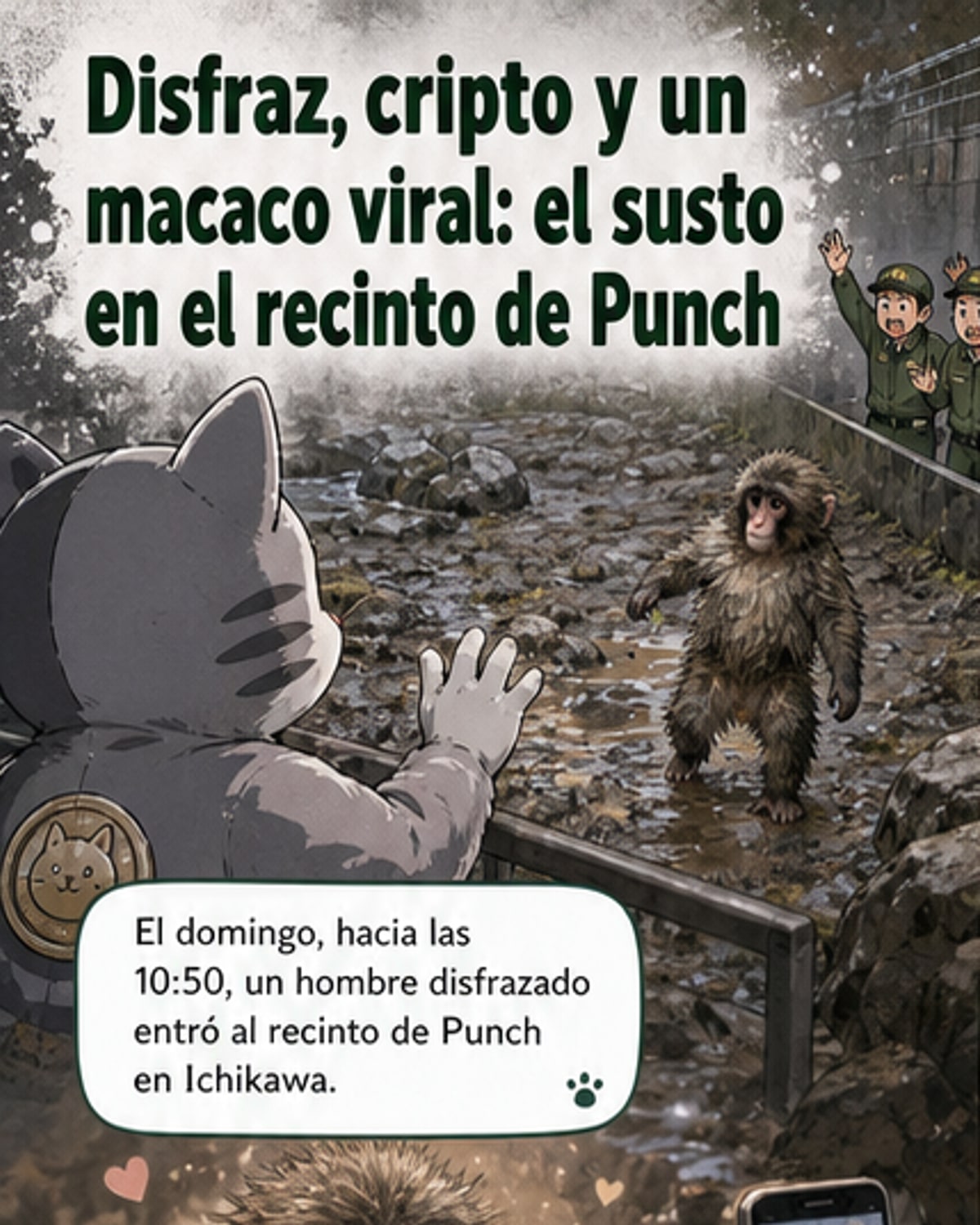 Detenidos por irrumpir en recinto de mono viral