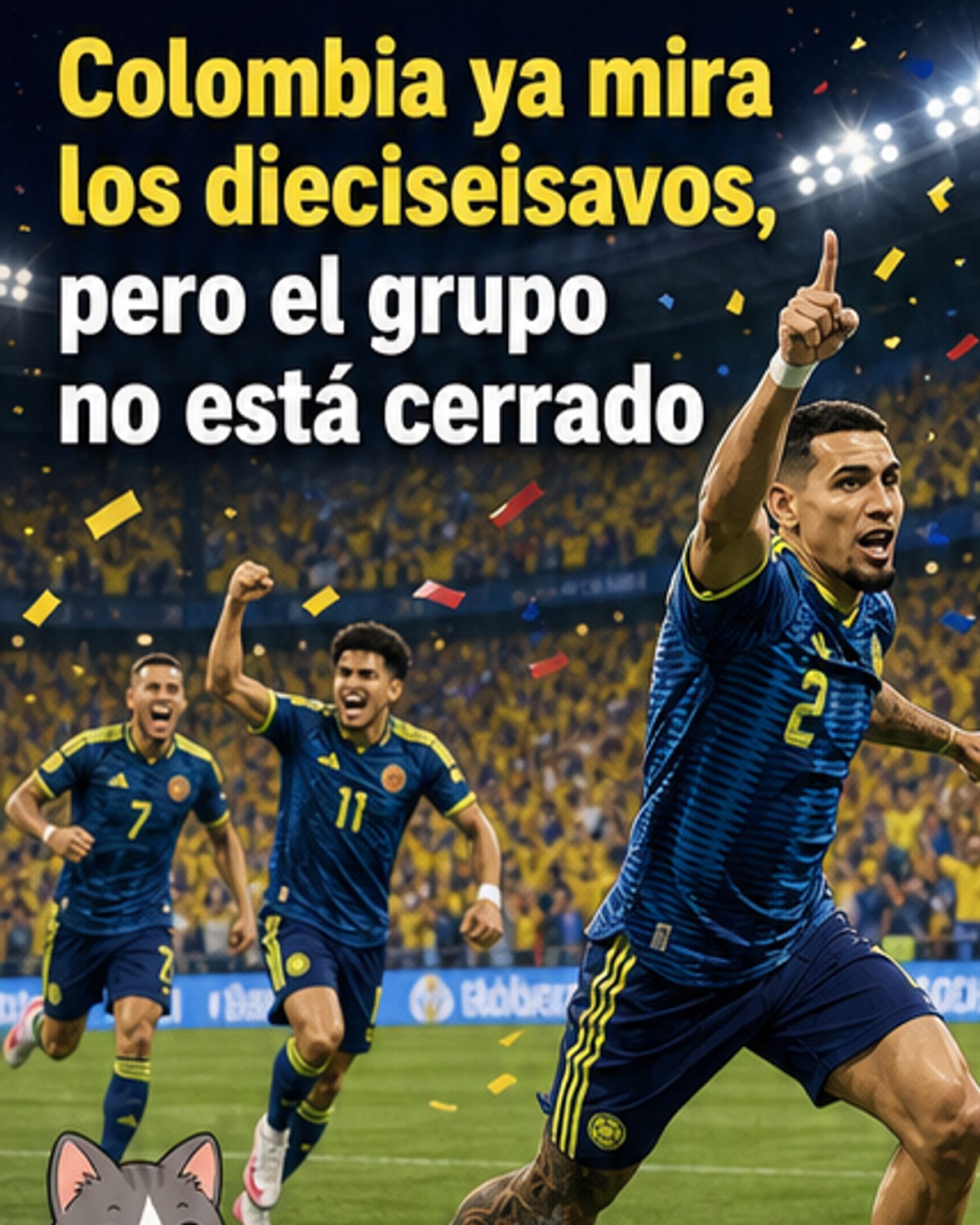 Colombia, favorita tras vencer a Uzbekistán