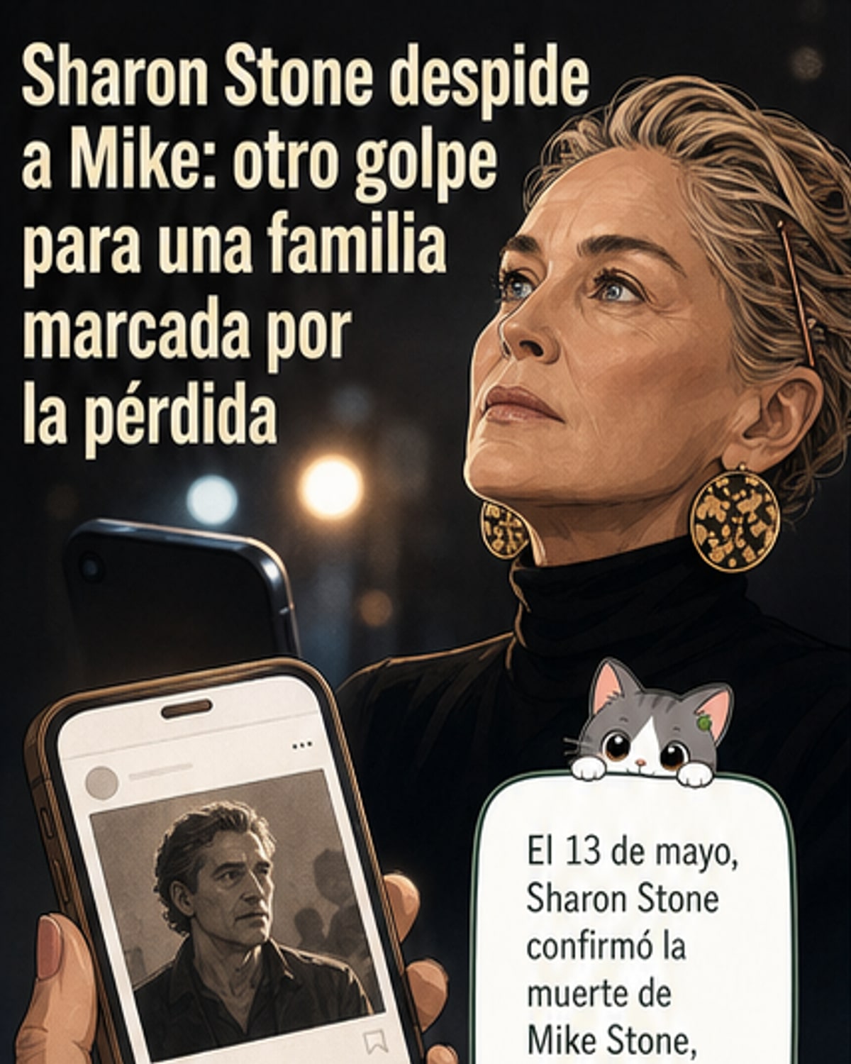 Muere Mike, hermano de Sharon Stone