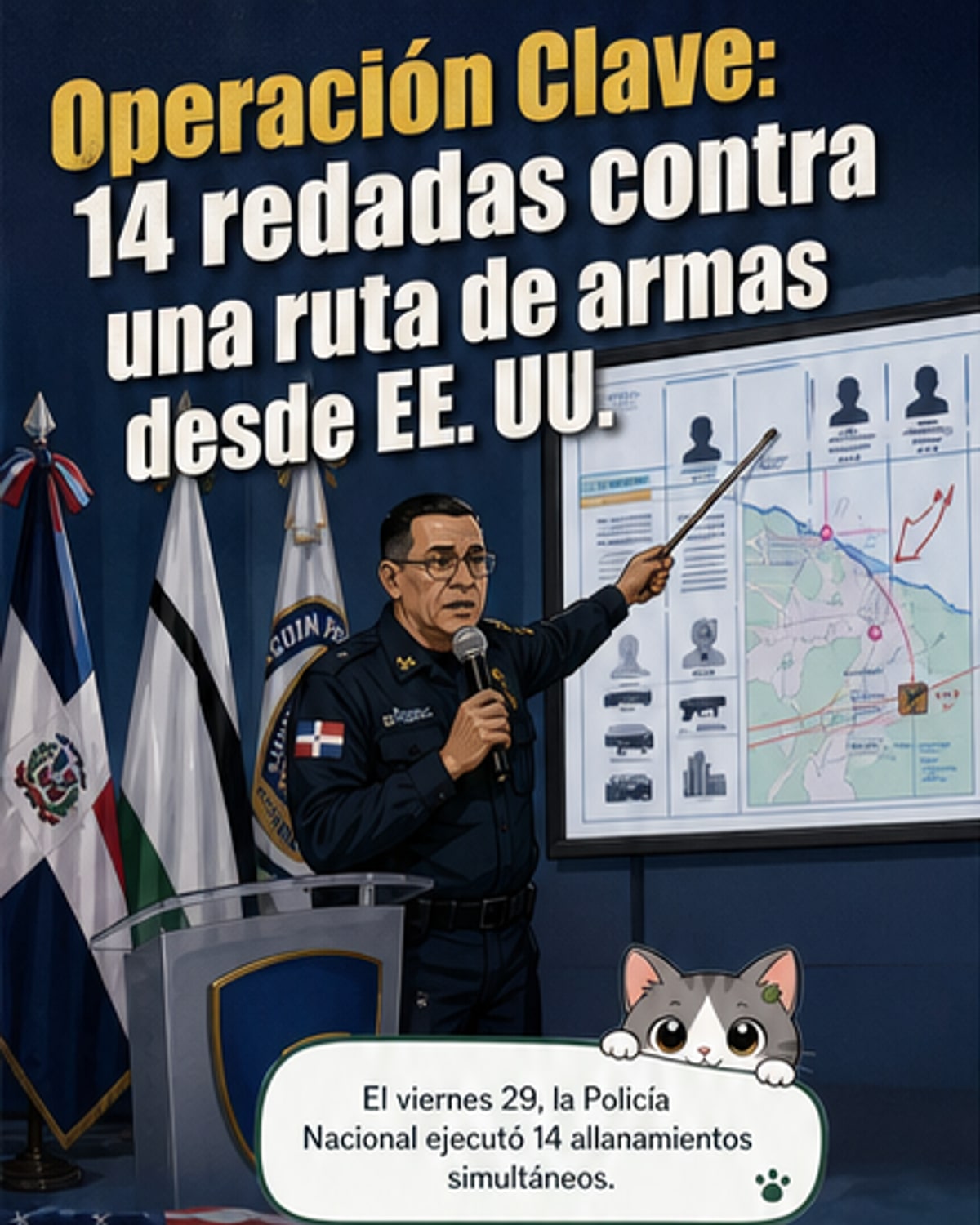 Desarticulan red de tráfico de armas
