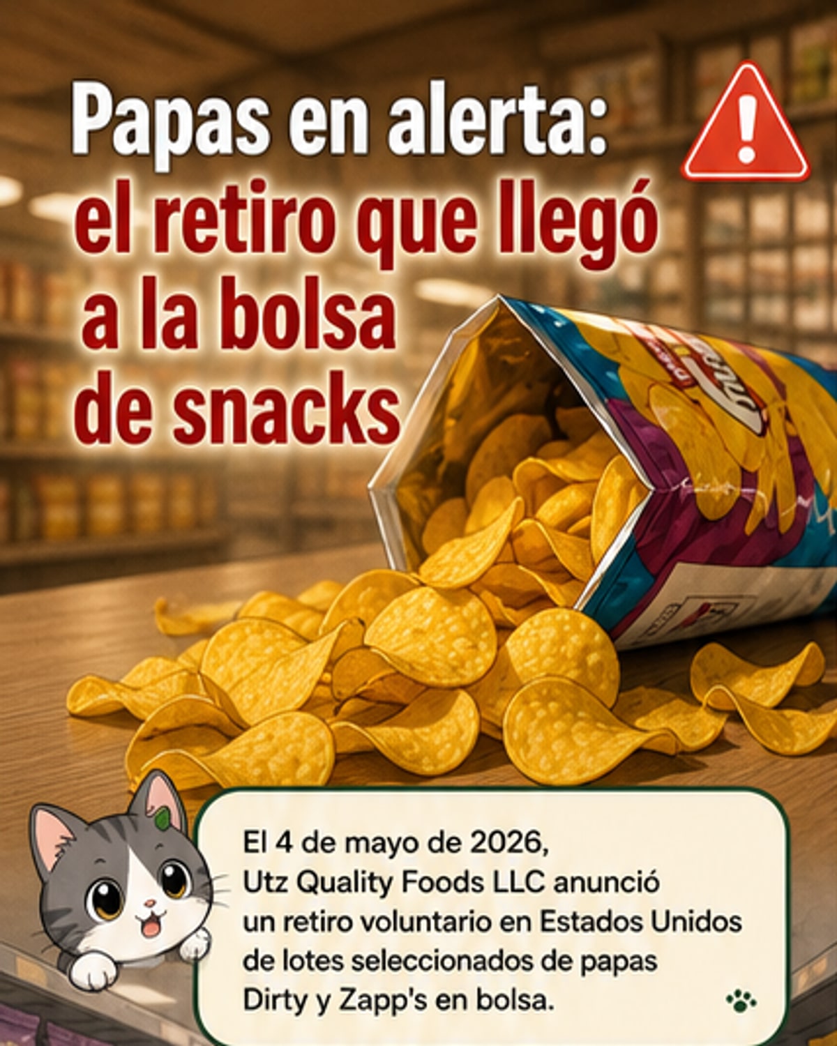 Retiran papas fritas por riesgo de salmonella