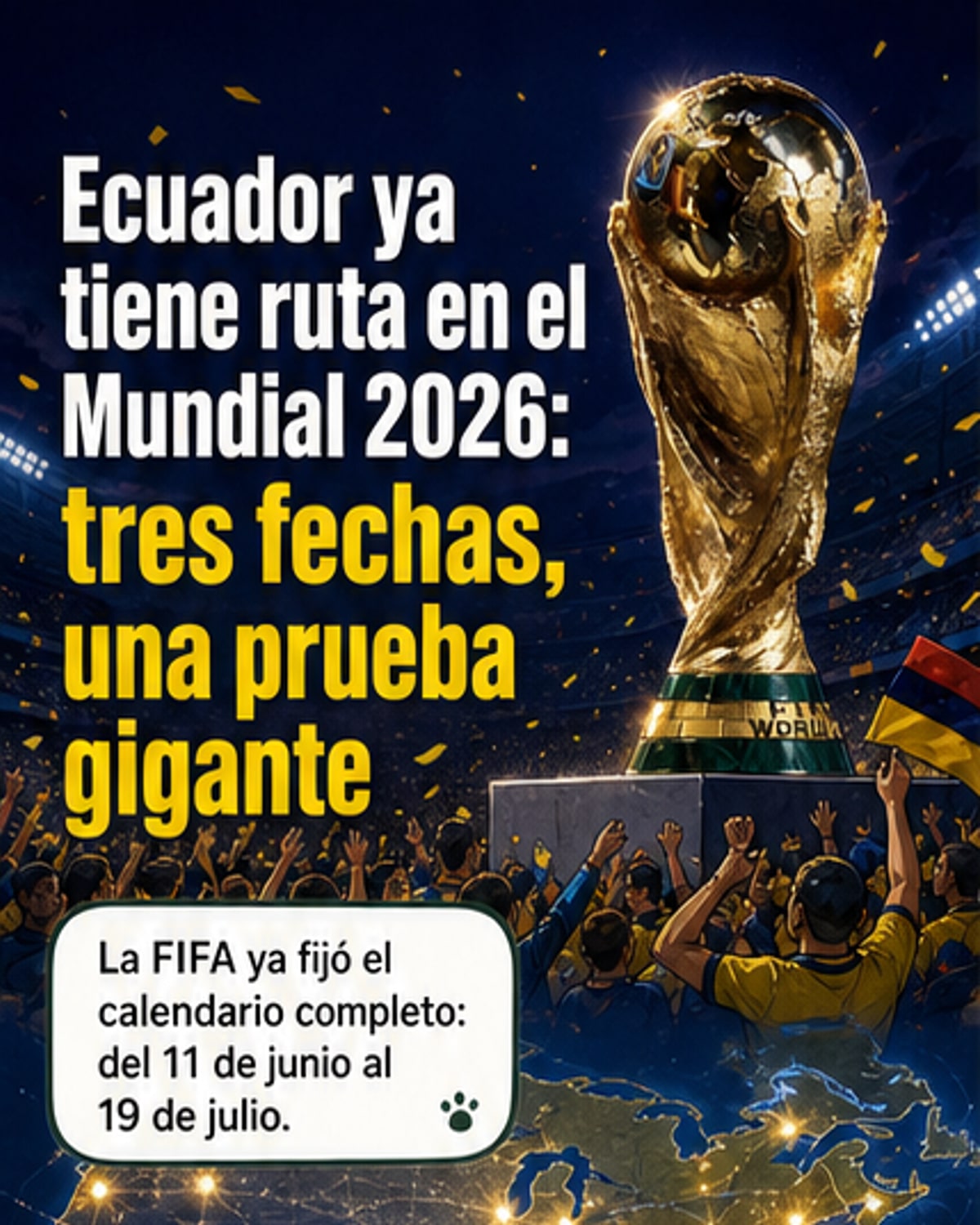 Mundial 2026: cuándo juega Ecuador