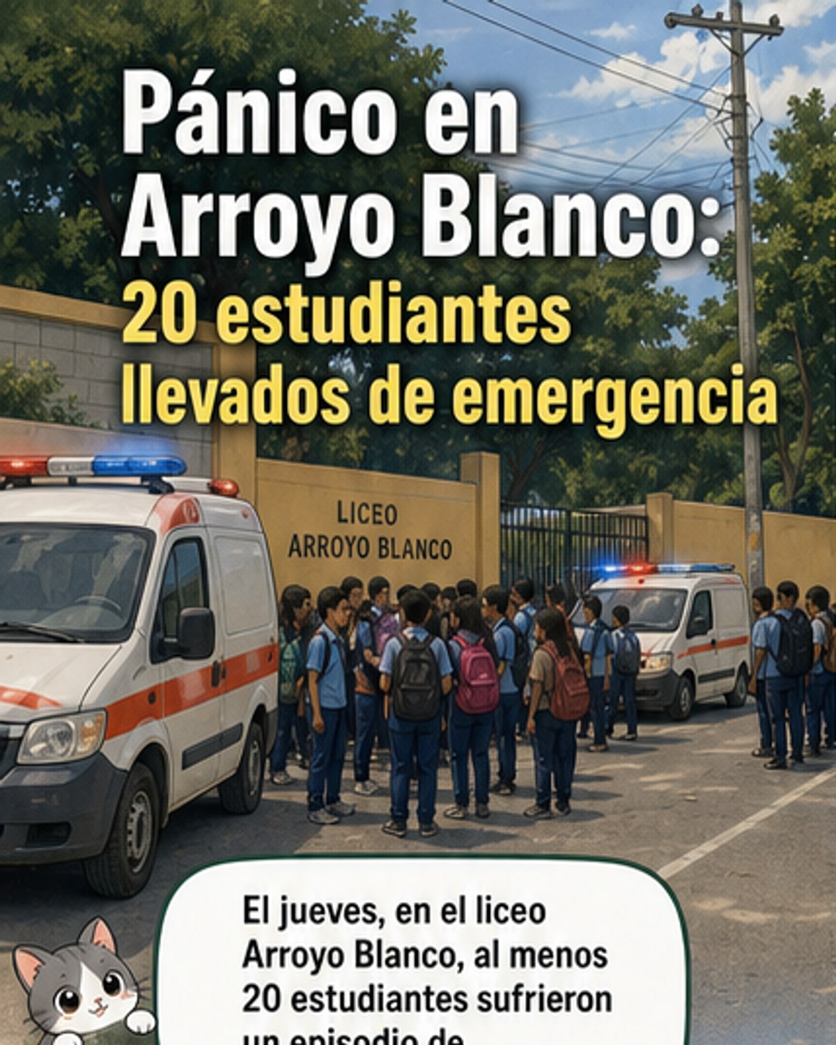Pánico colectivo afecta a estudiantes