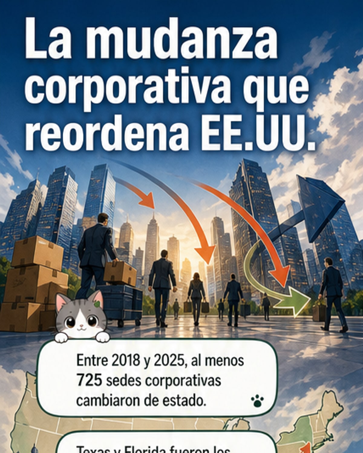 Texas y Florida ganan sedes corporativas