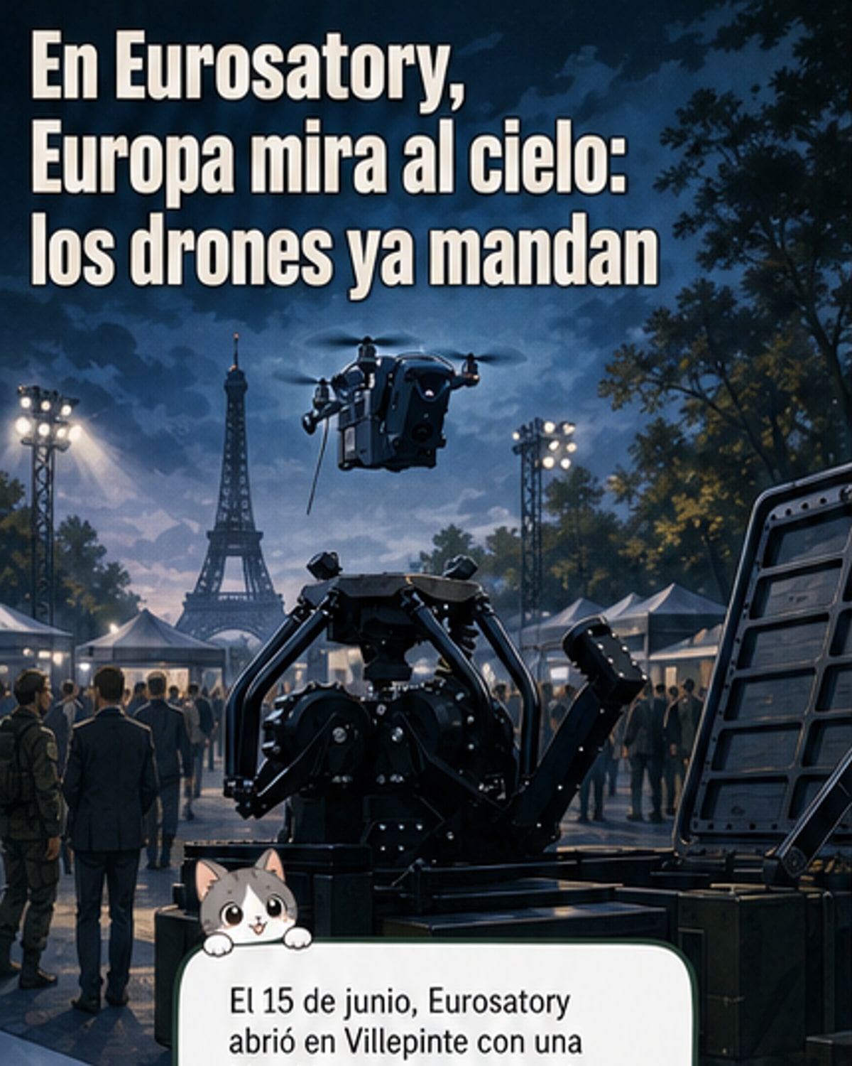 Drones, protagonistas en feria militar europea