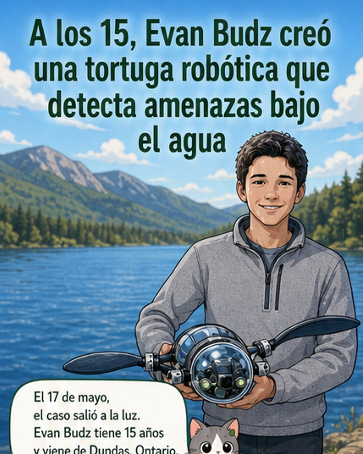 Una tortuga robótica con IA detecta amenazas submarinas