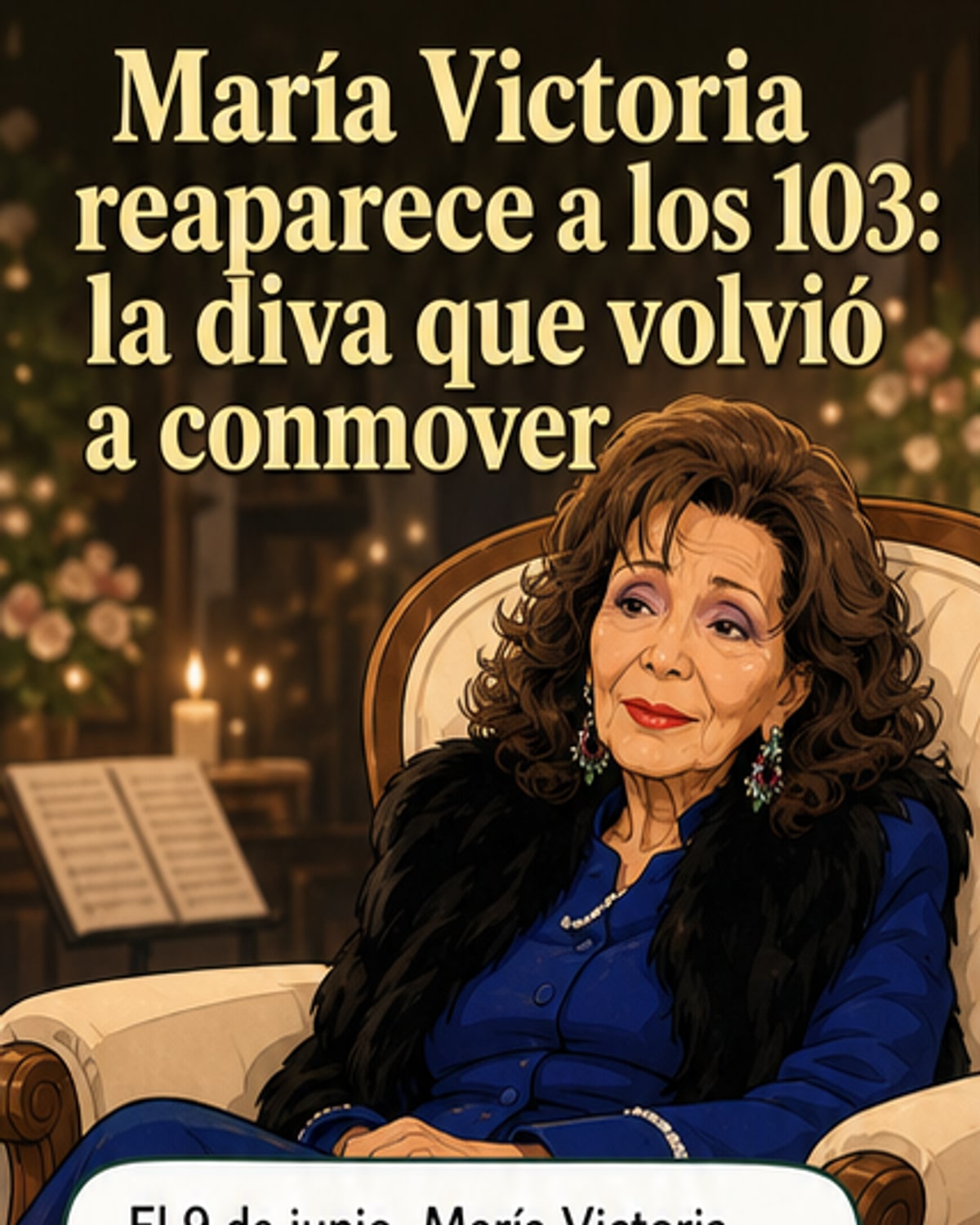 María Victoria reaparece a los 103