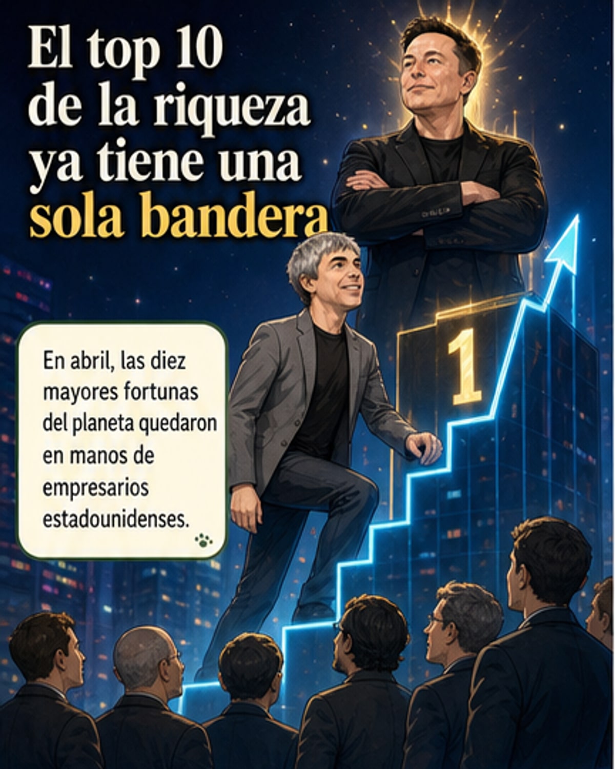 Los 10 más ricos del mundo son de EE.UU.