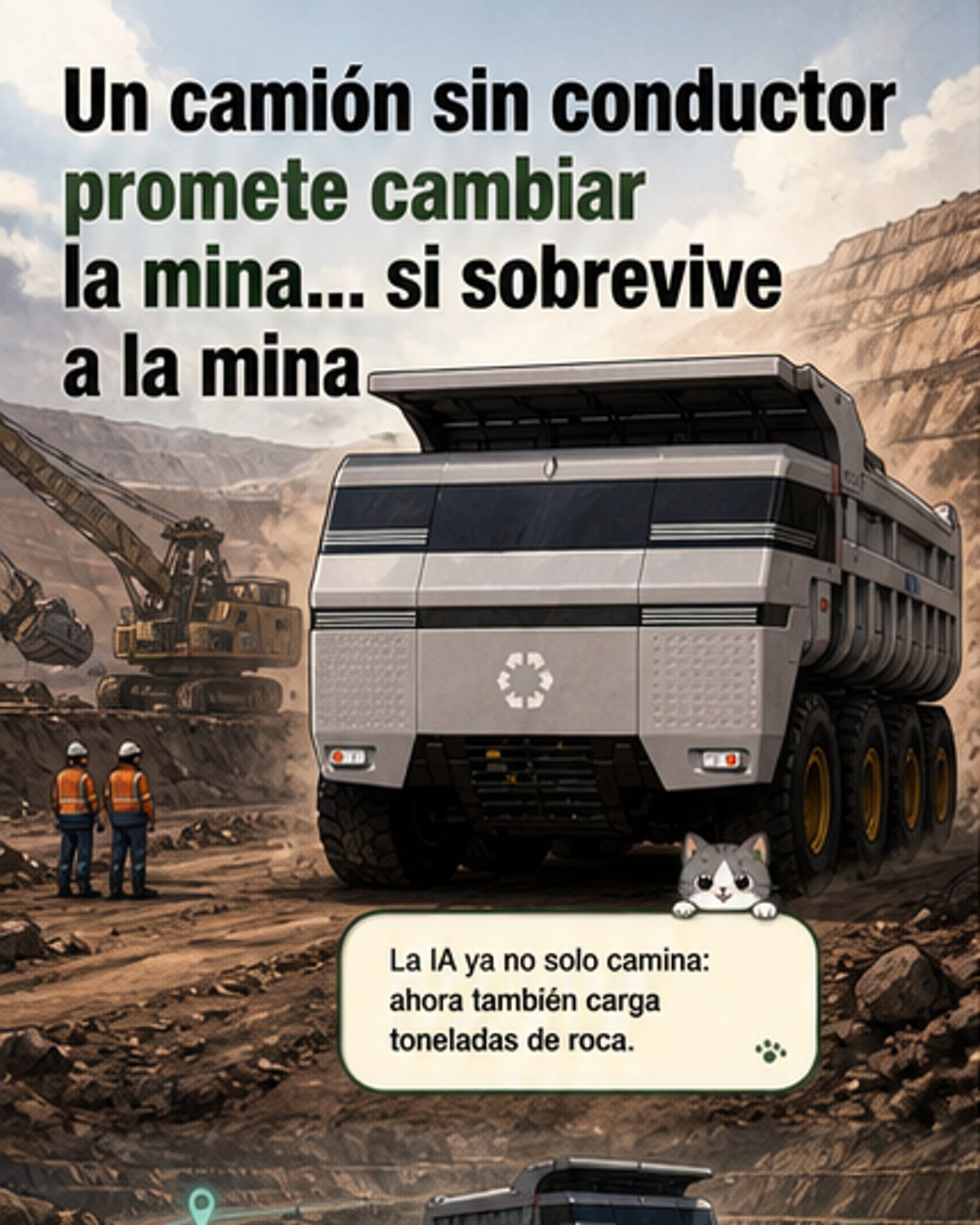 El camión robot que gira como cangrejo