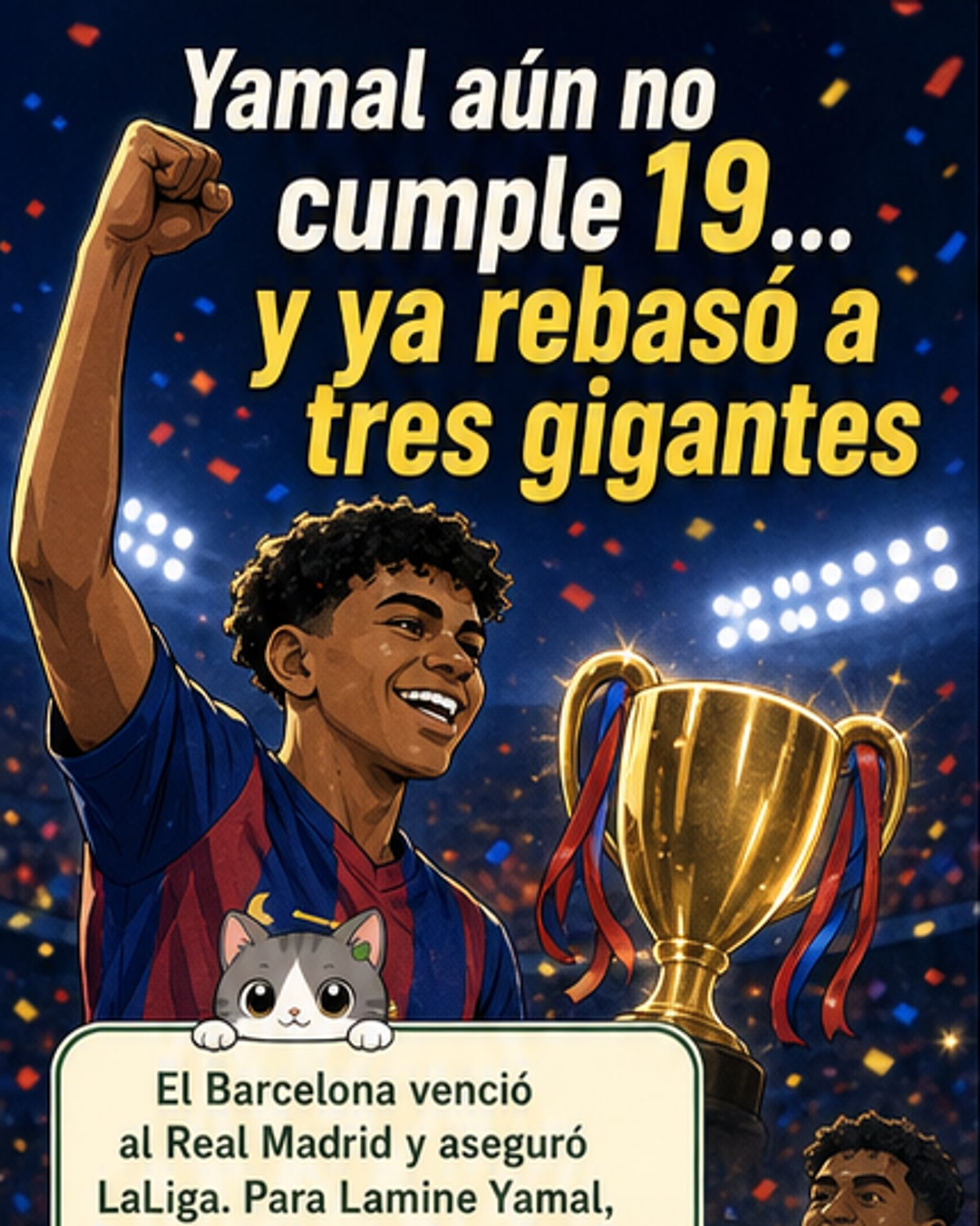 Yamal supera a Messi, CR7 y Mbappé