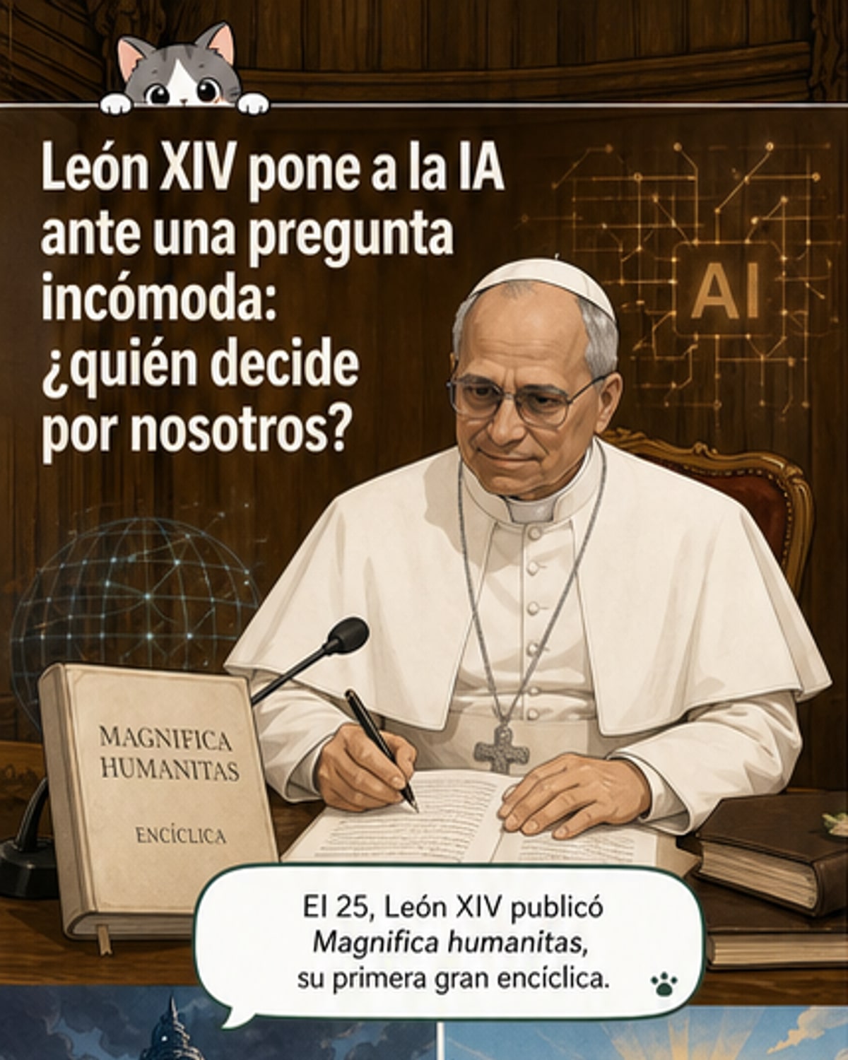 La IA no es neutral, dice el papa