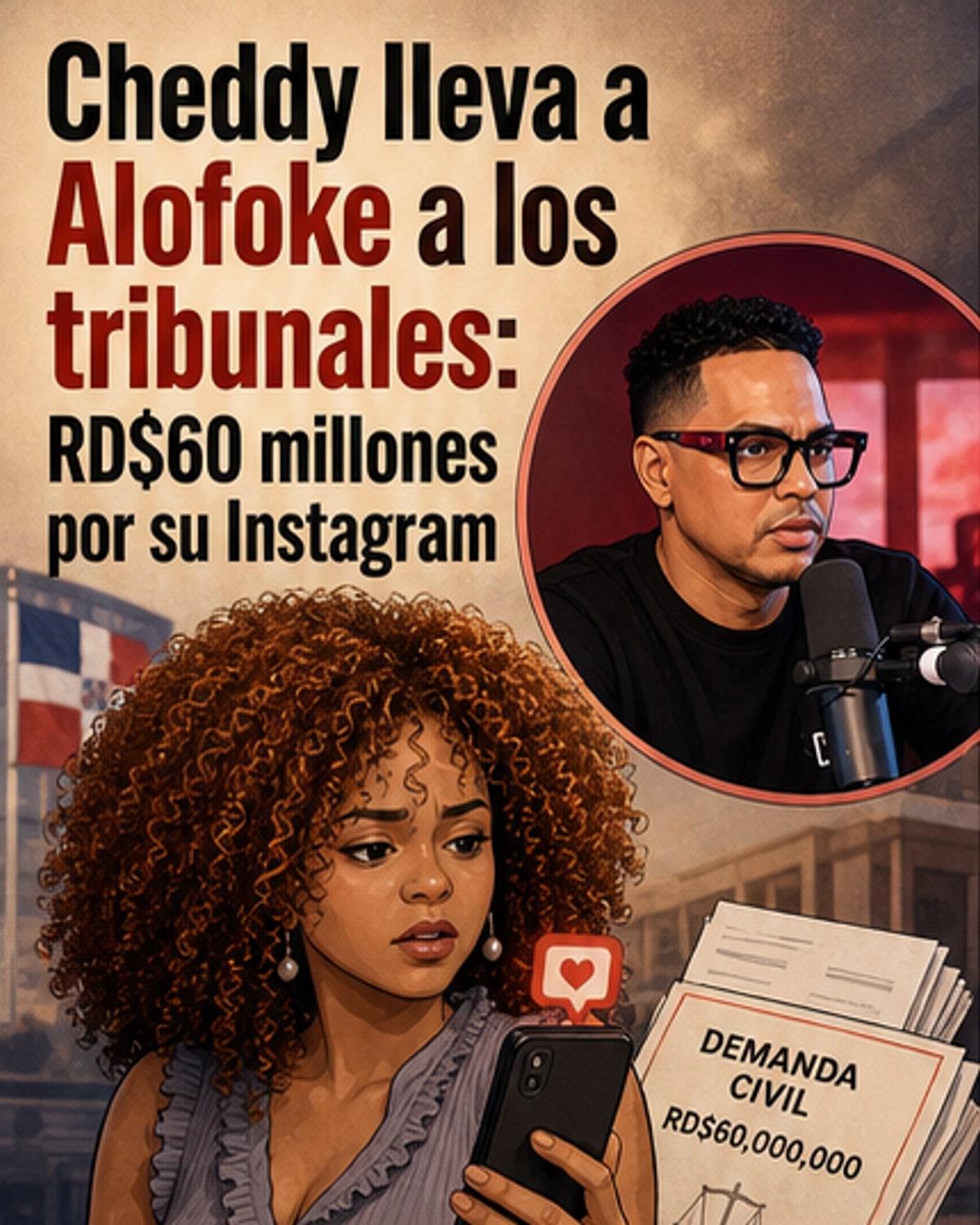 Cheddy García demanda por RD$60M