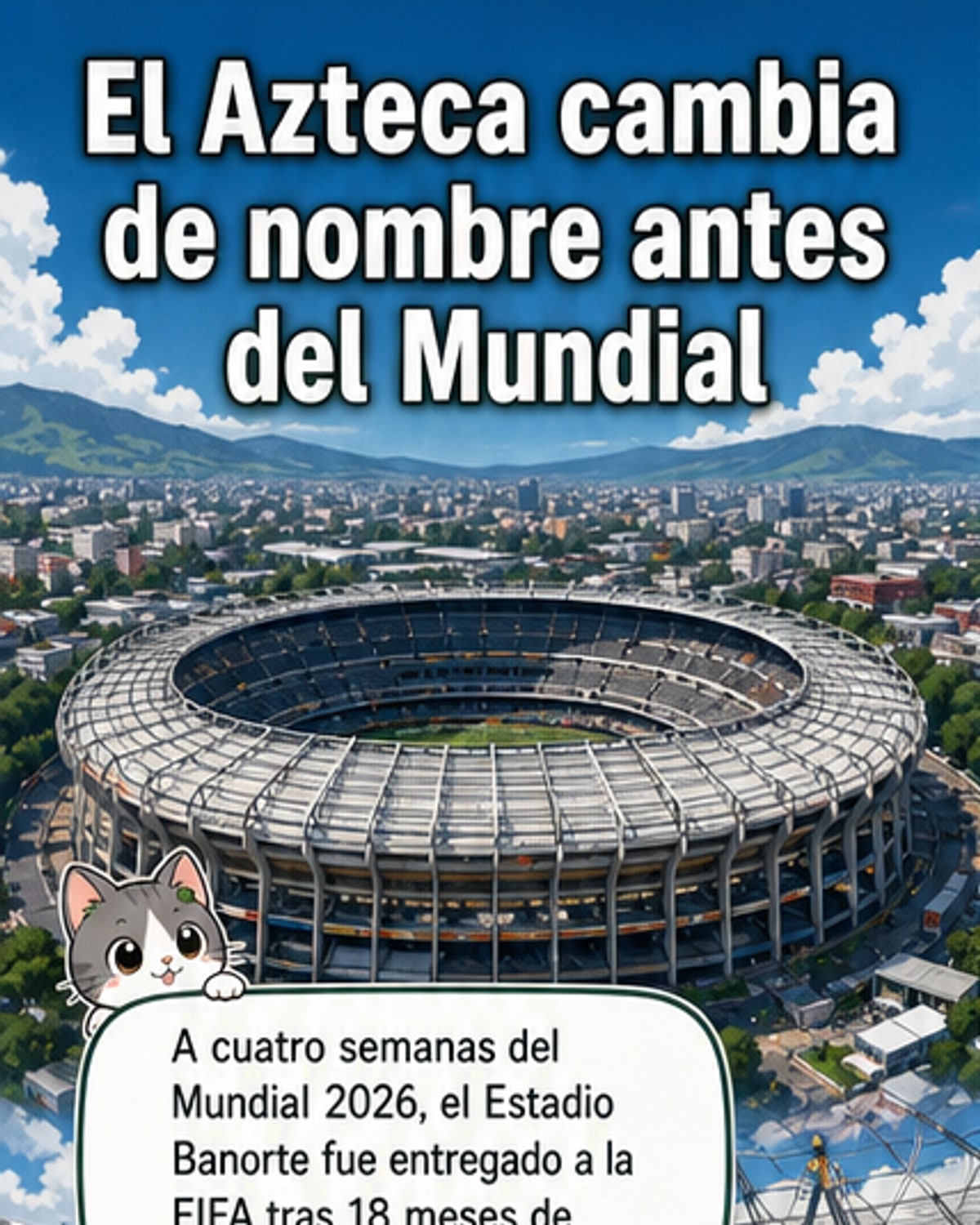 Estadio Banorte cambia de nombre para el Mundial 2026