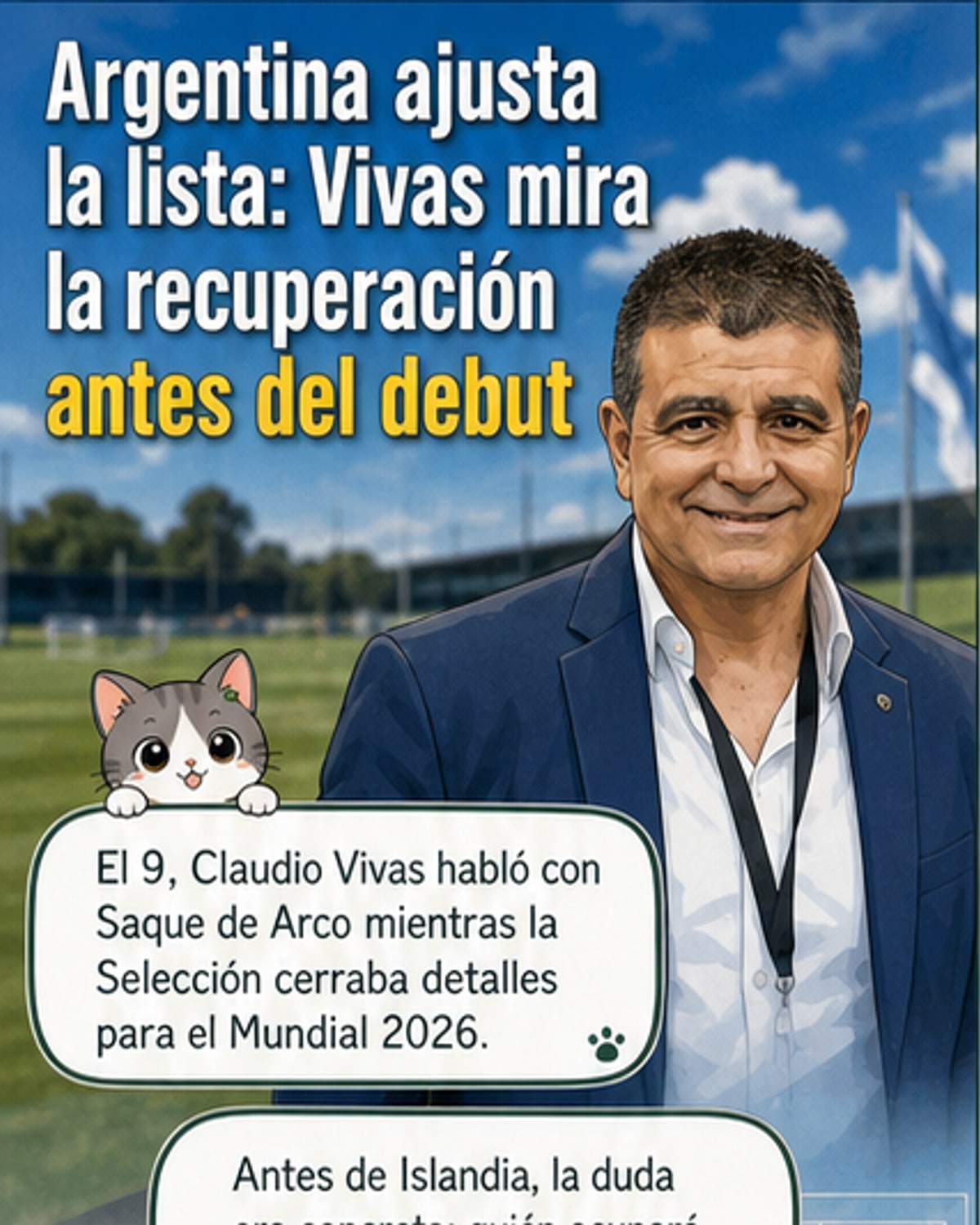 Argentina prepara su debut en el Mundial 2026