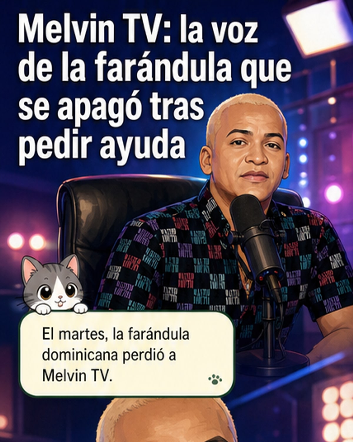 Muere Melvin TV tras batalla contra cáncer