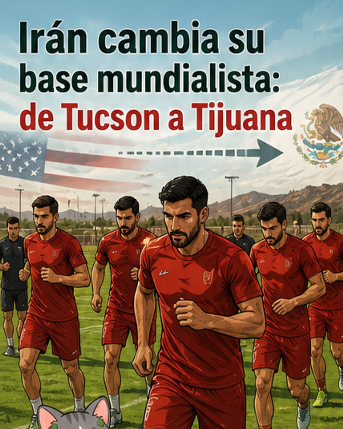 Irán traslada su sede del Mundial a México