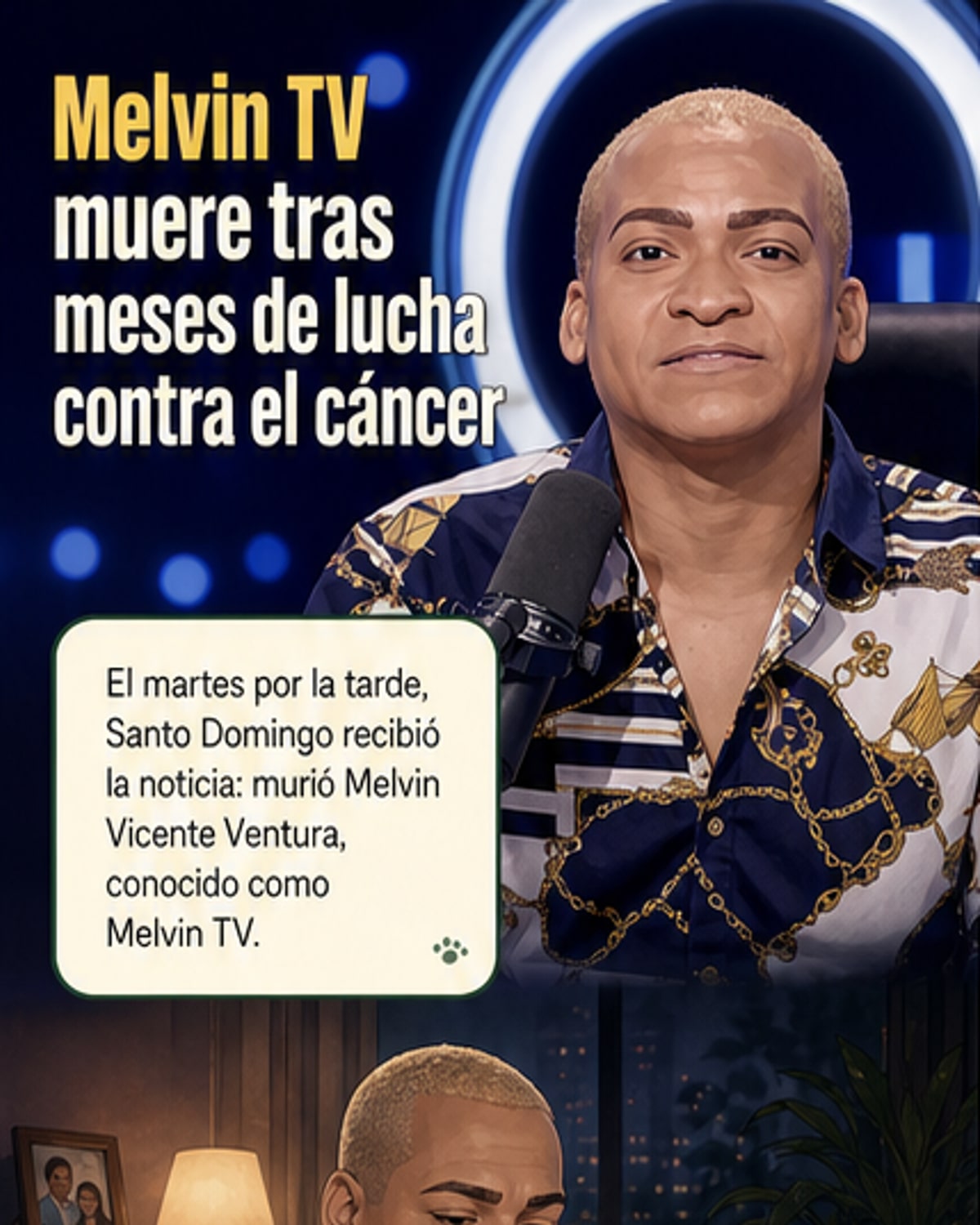 Muere Melvin TV, voz de 'Los Dueños del Circo'