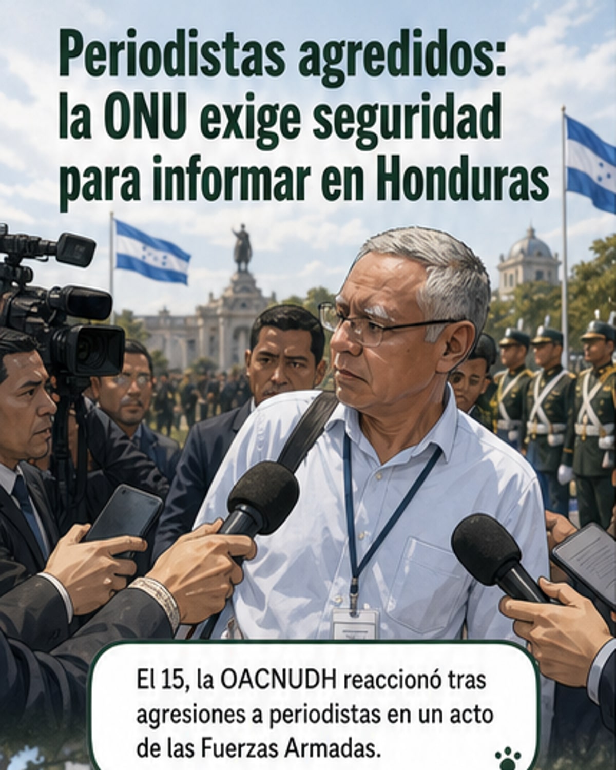 ONU defiende a periodistas tras agresión en Honduras