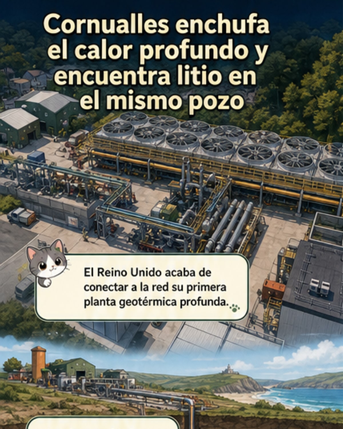 Geotérmica profunda con litio en Cornualles
