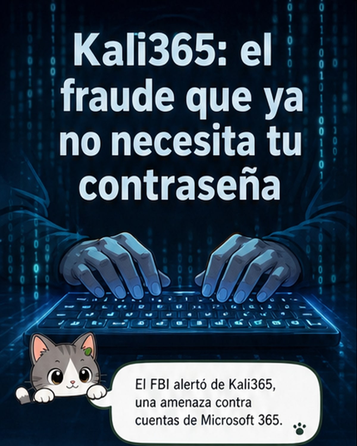 El FBI alerta de Kali365, la estafa que burla contraseñas con IA