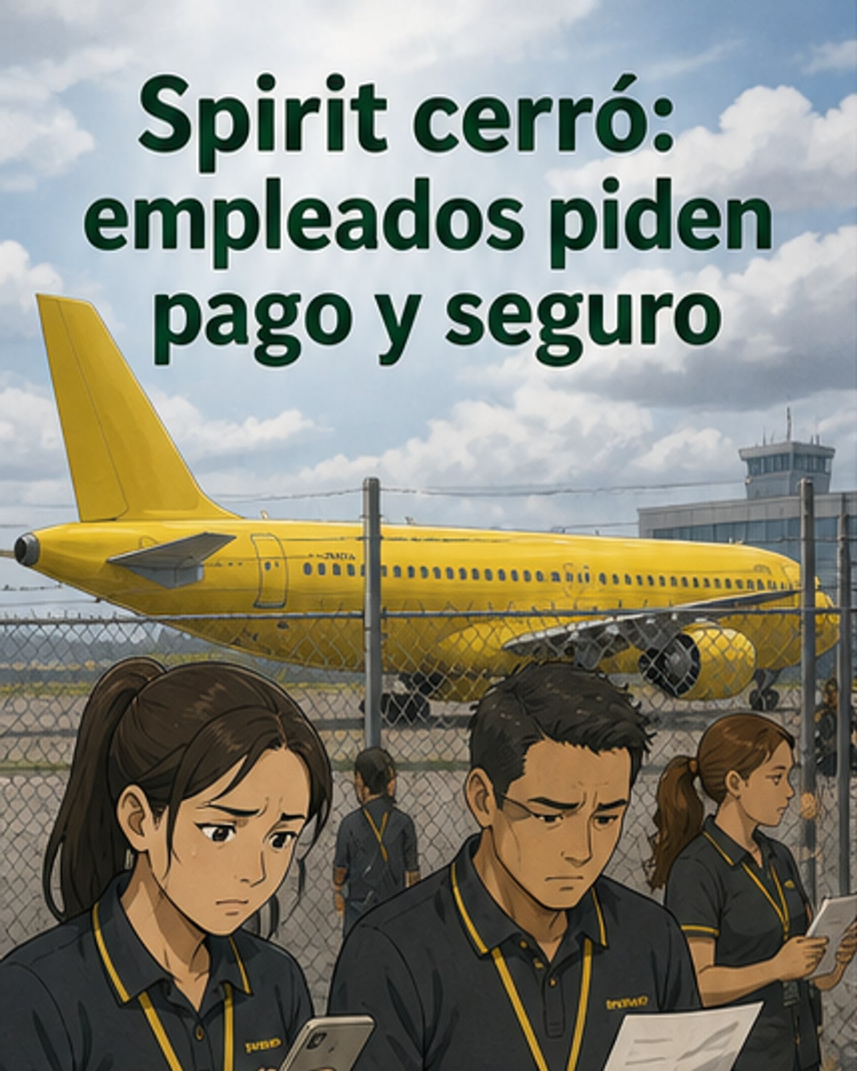 Trabajadores de Spirit Airlines exigen pagos y salud