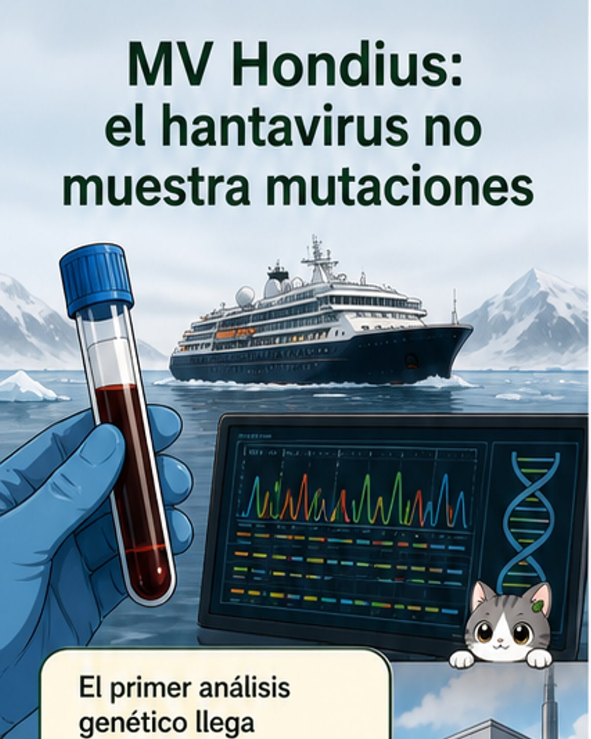 No hay mutaciones en el hantavirus del crucero