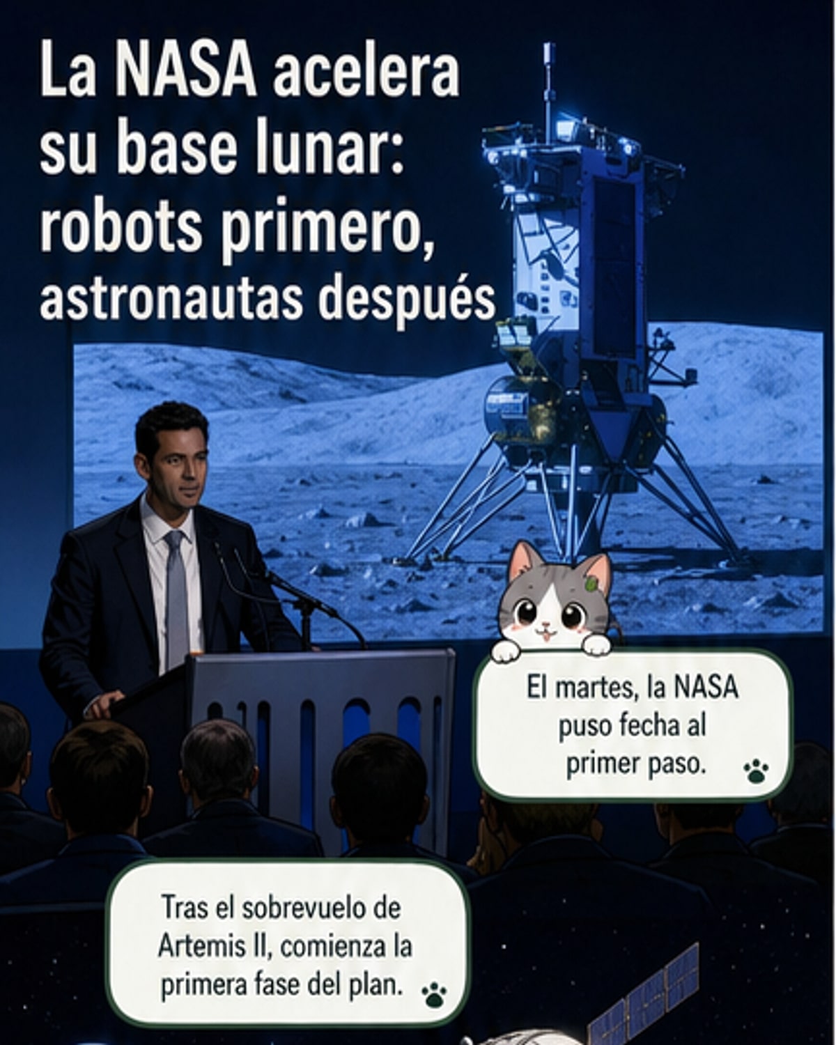 La NASA ya prepara la base lunar