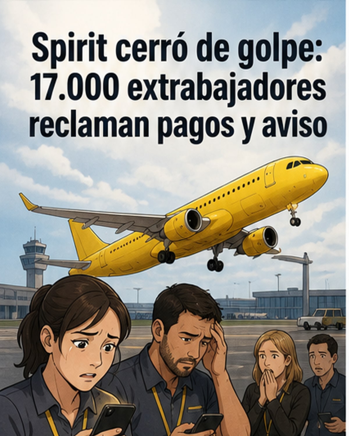 Extrabajadores demandan a Spirit