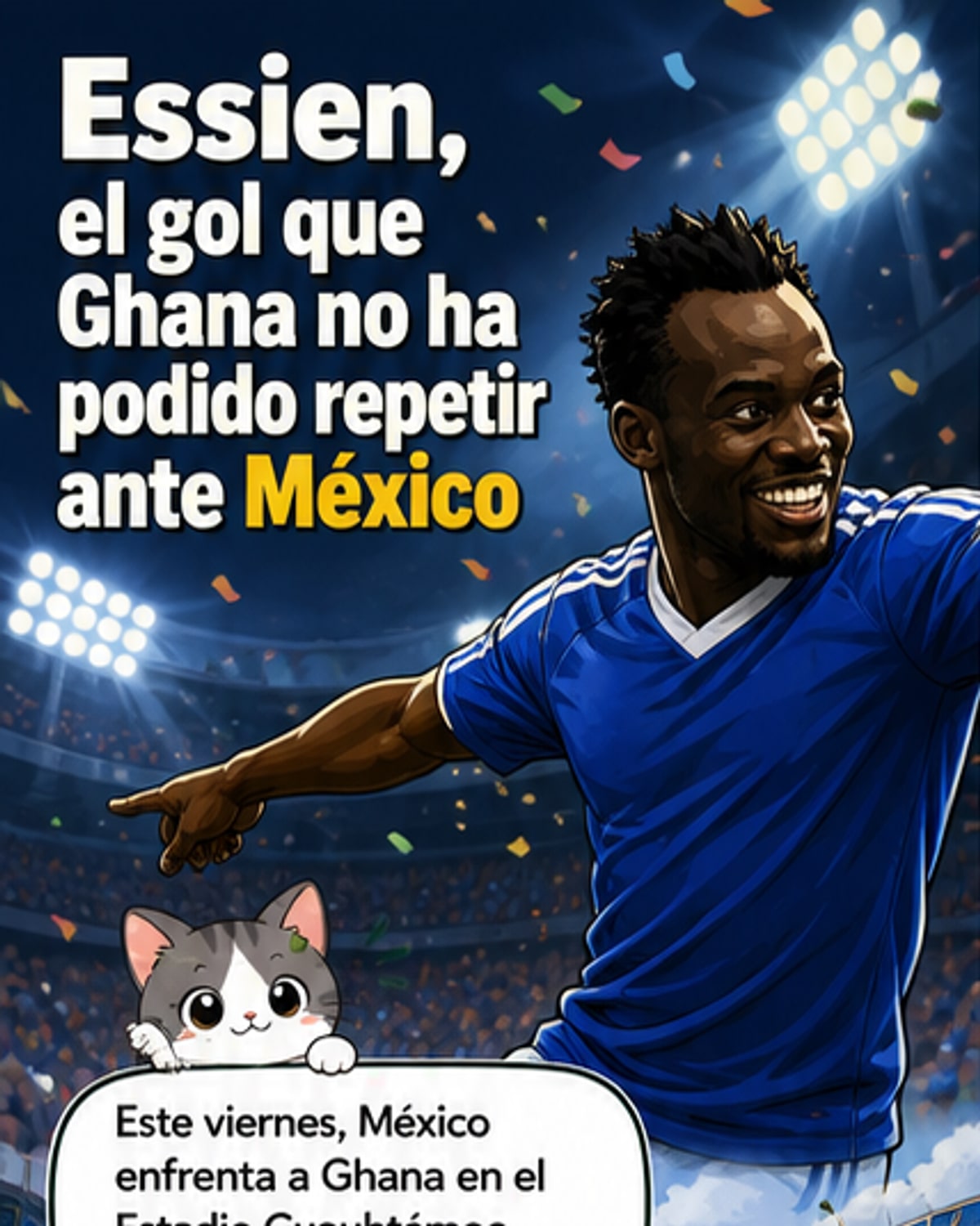 El único gol de Ghana a México