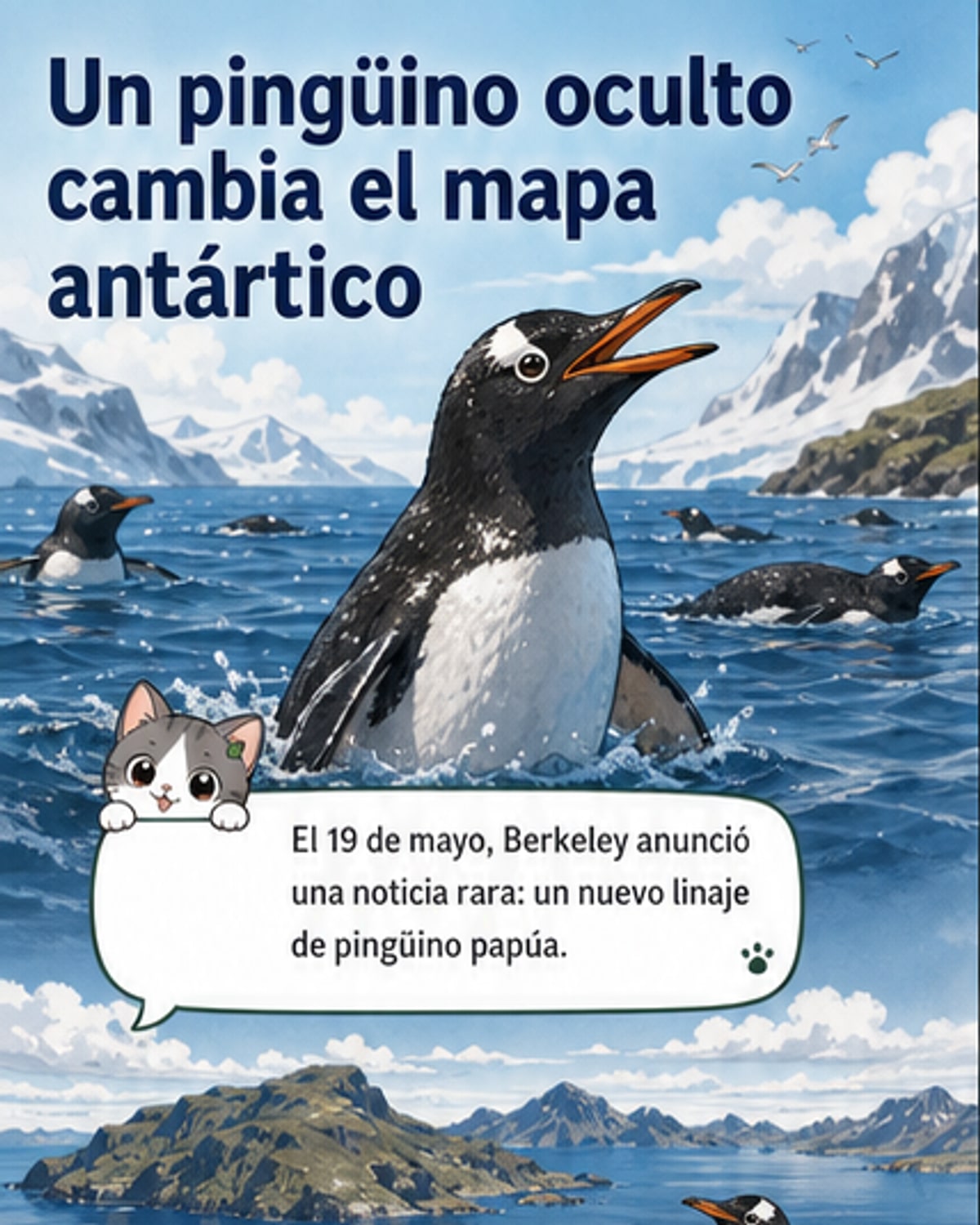 Descubren nuevo pingüino en la Antártida