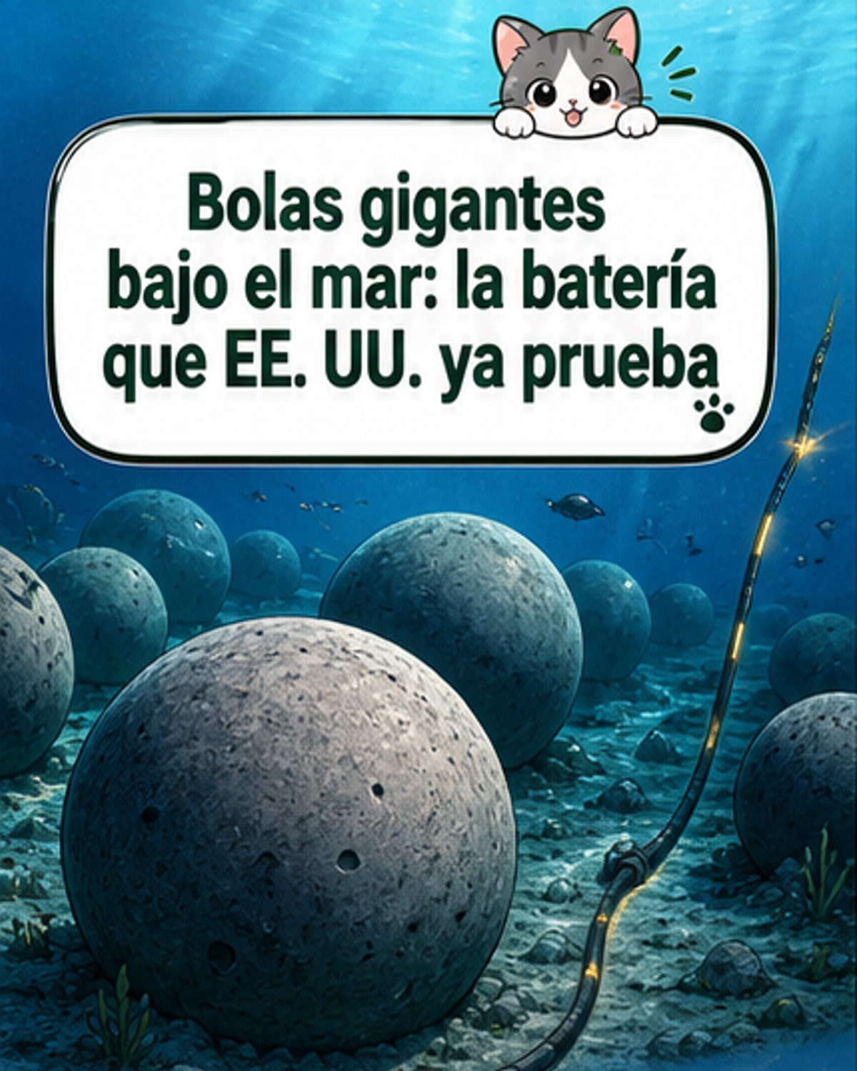 Bolas gigantes en el fondo del mar almacenan energía