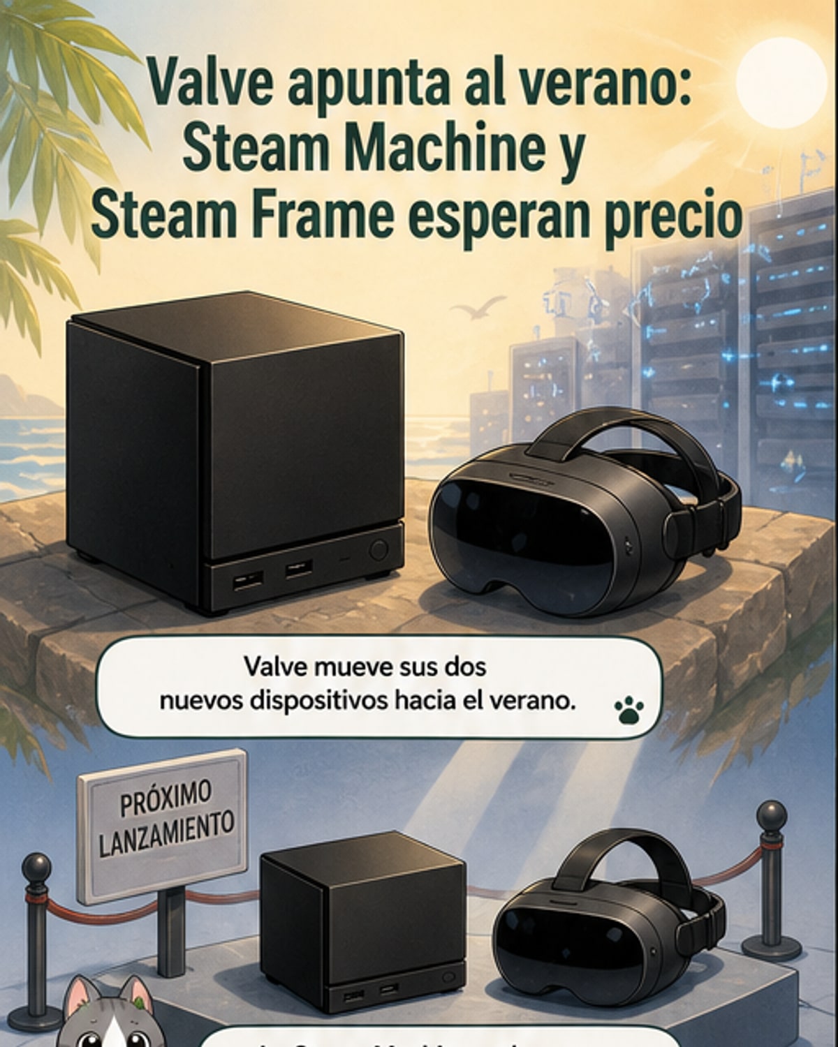Valve retrasa Steam Machine y Frame