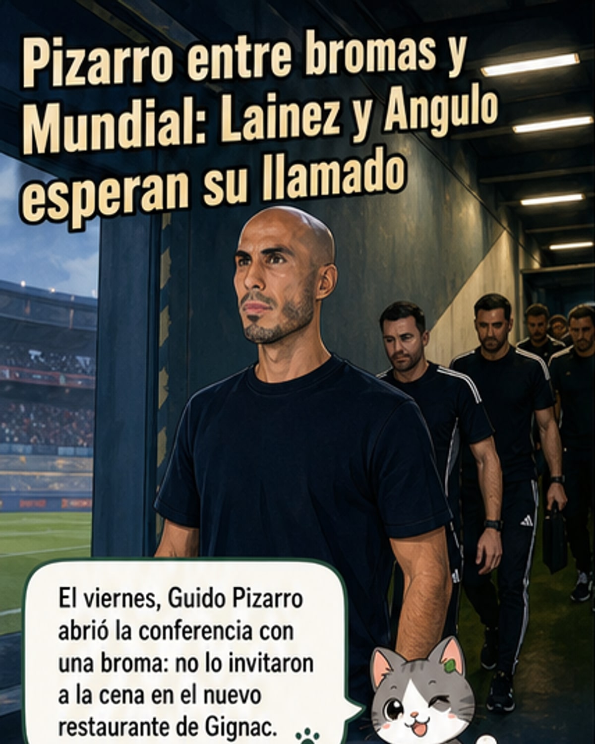 Pizarro bromea por no ir a la cena de Gignac