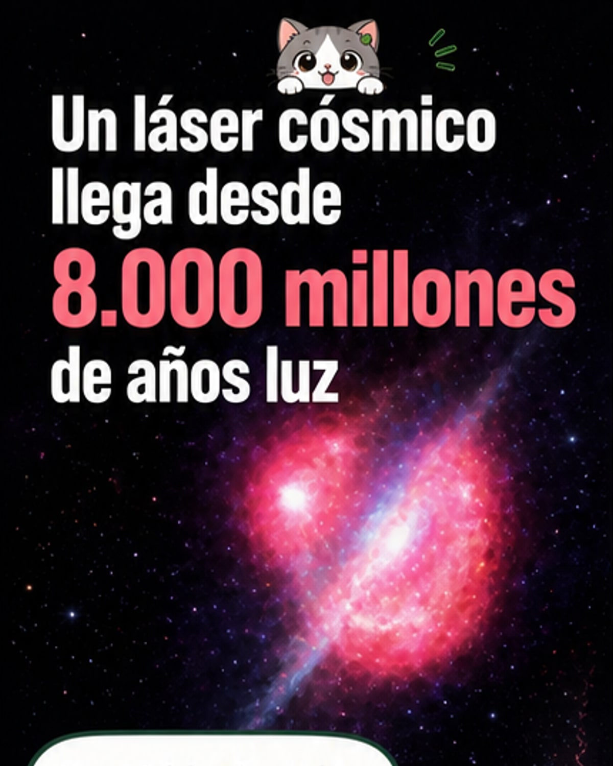 Láser cósmico a 8.000 millones de años luz